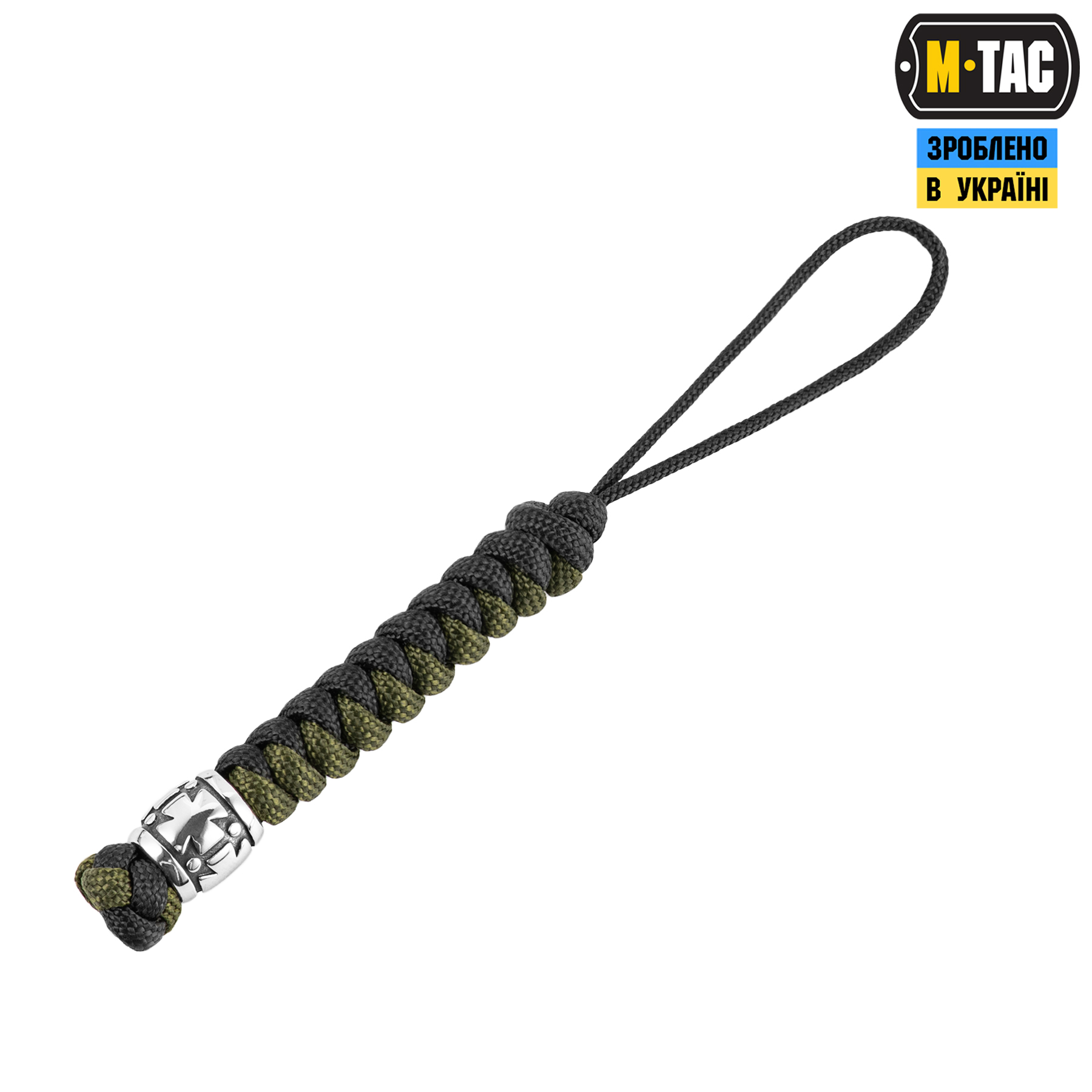 M-Tac темляк Viper Козацкий Крест V.2 Steel Black&Olive — 2