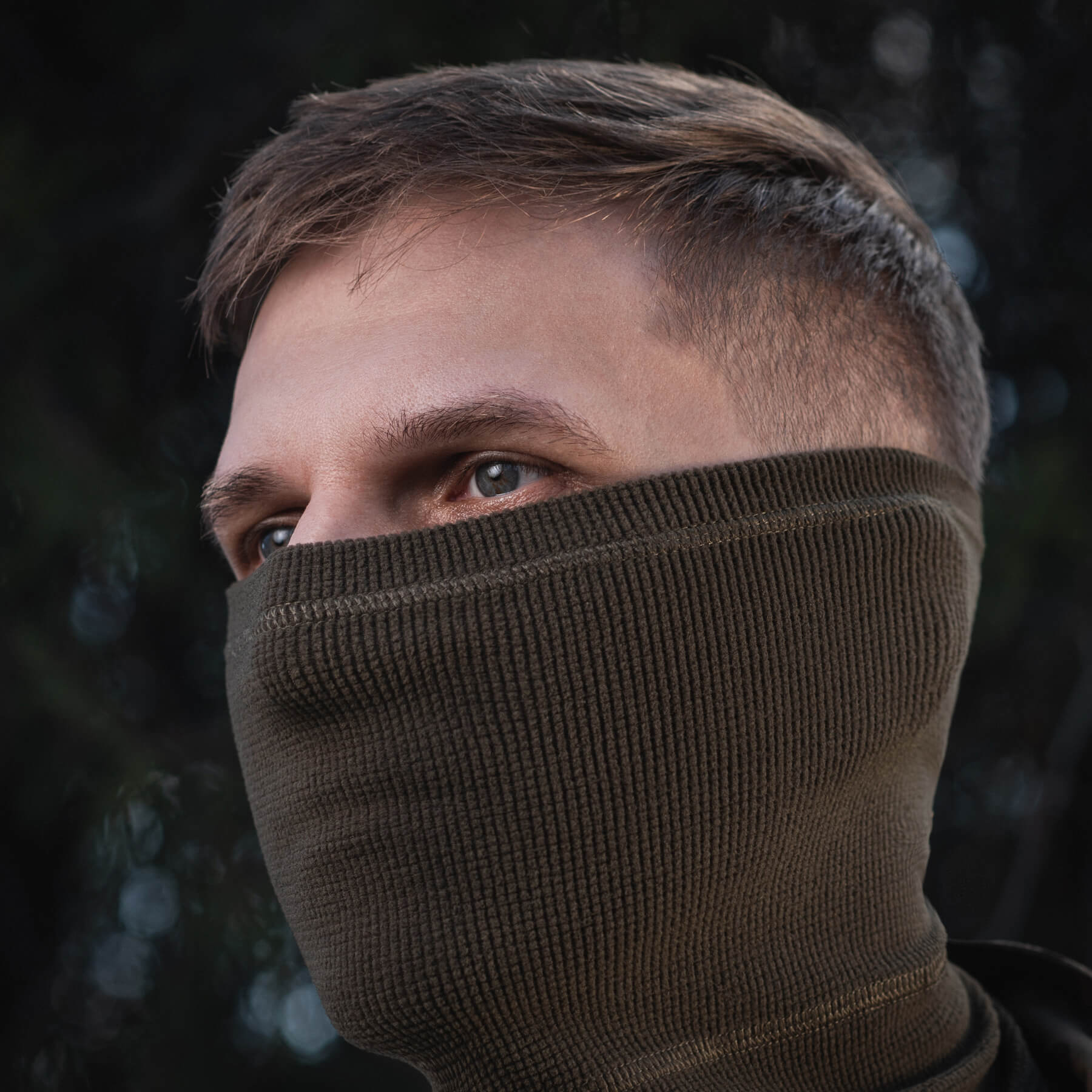M-Tac шарф-труба анатомический микрофлис рип-стоп Dark Olive — 16