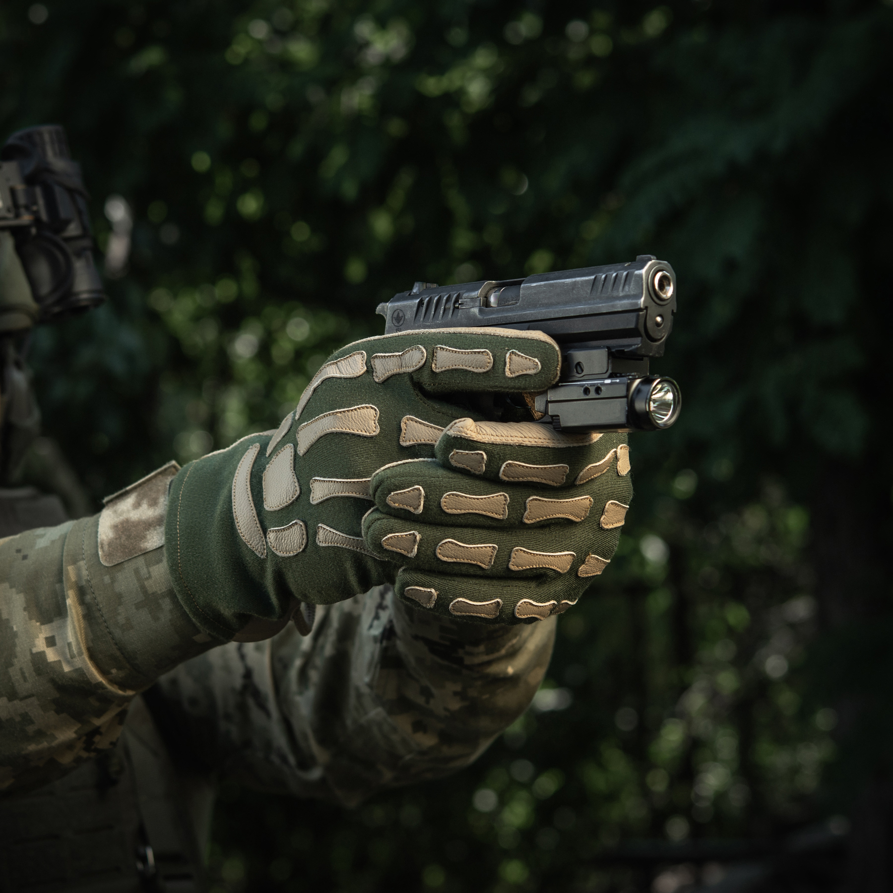 M-Tac перчатки Skeleton Nomex Olive/Coyote — 13