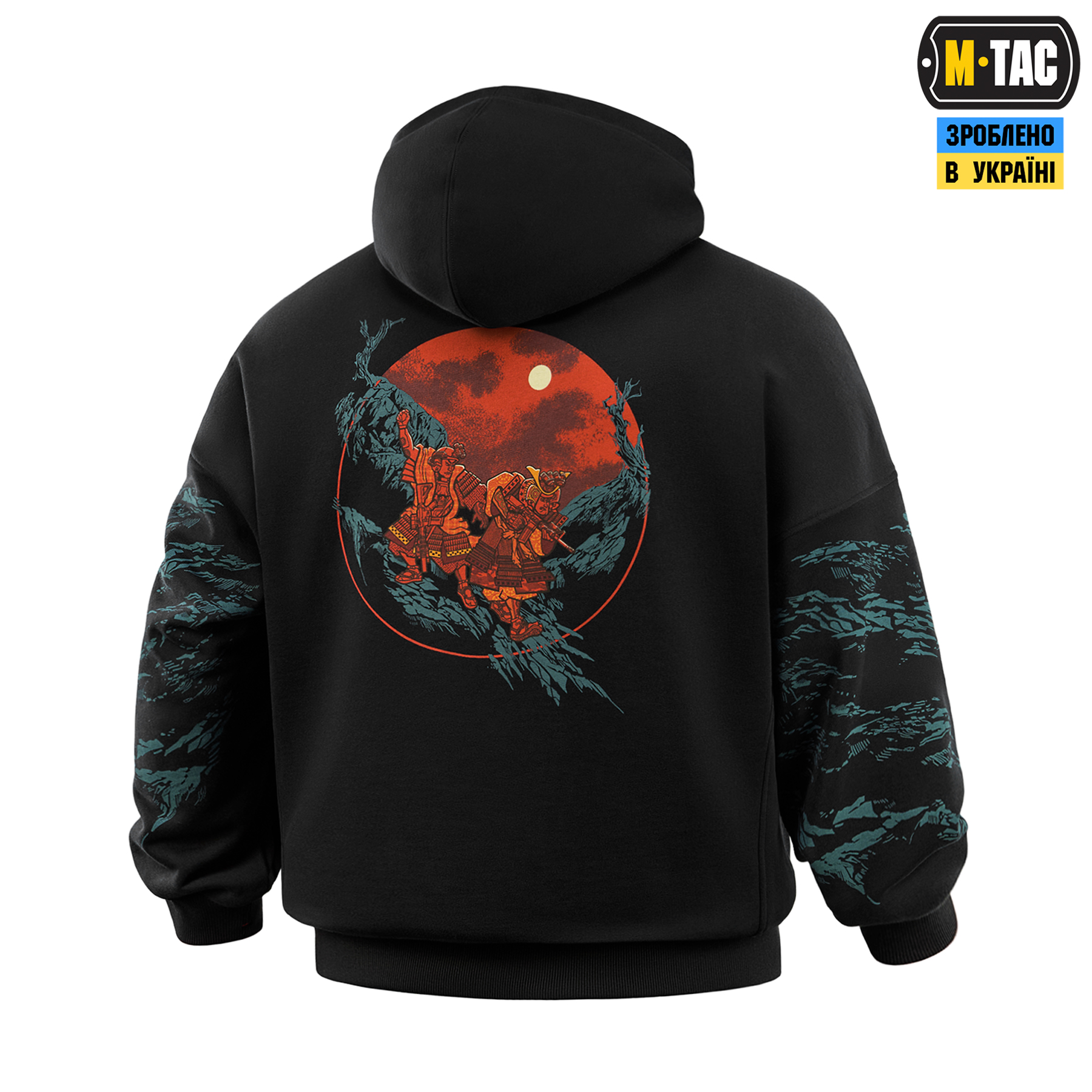 M-Tac кофта Hoodie Two samurai Oversize Cotton Hard Black — 6
