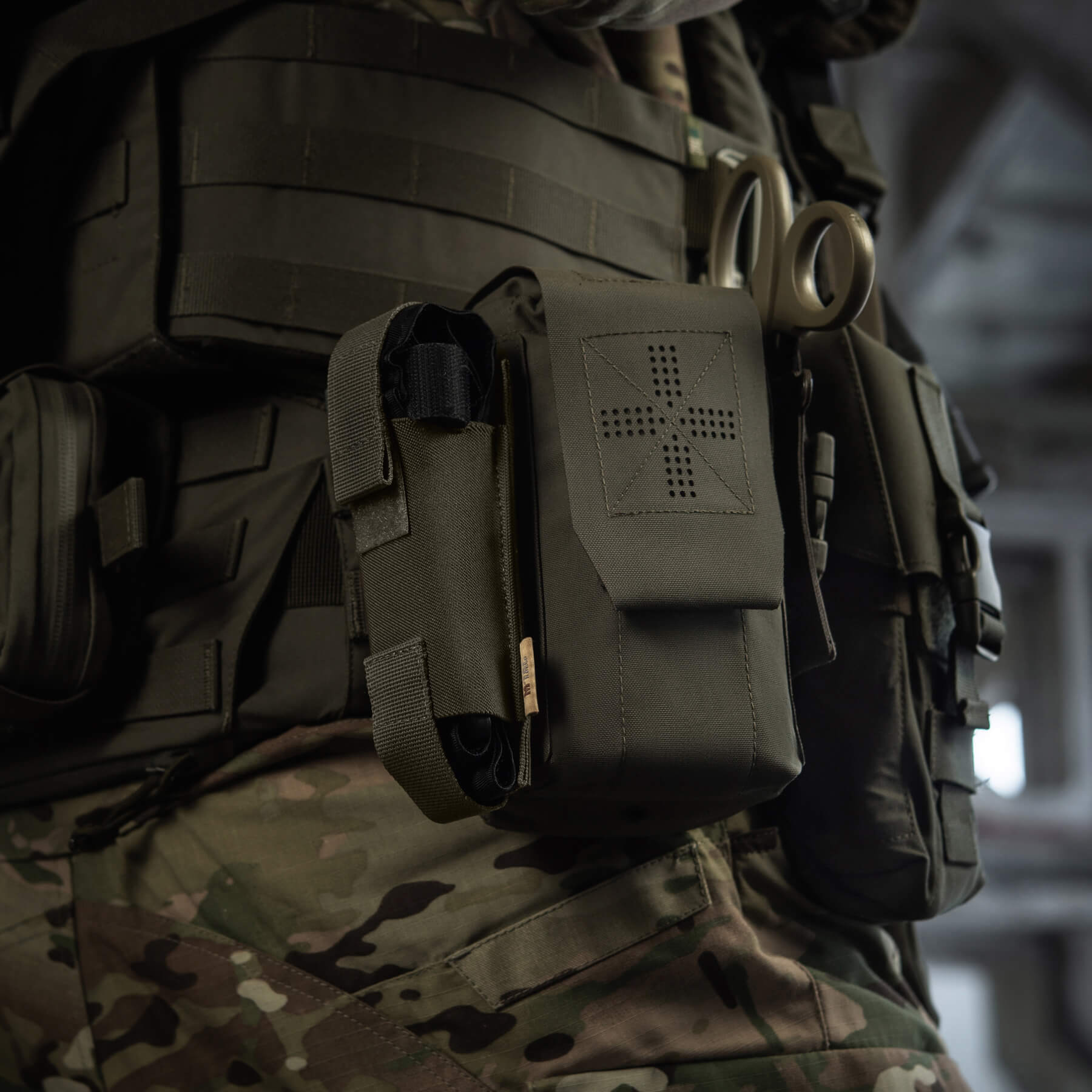 M-Tac подсумок медицинский вертикальный Small Gen.II Elite Ranger Green — 15