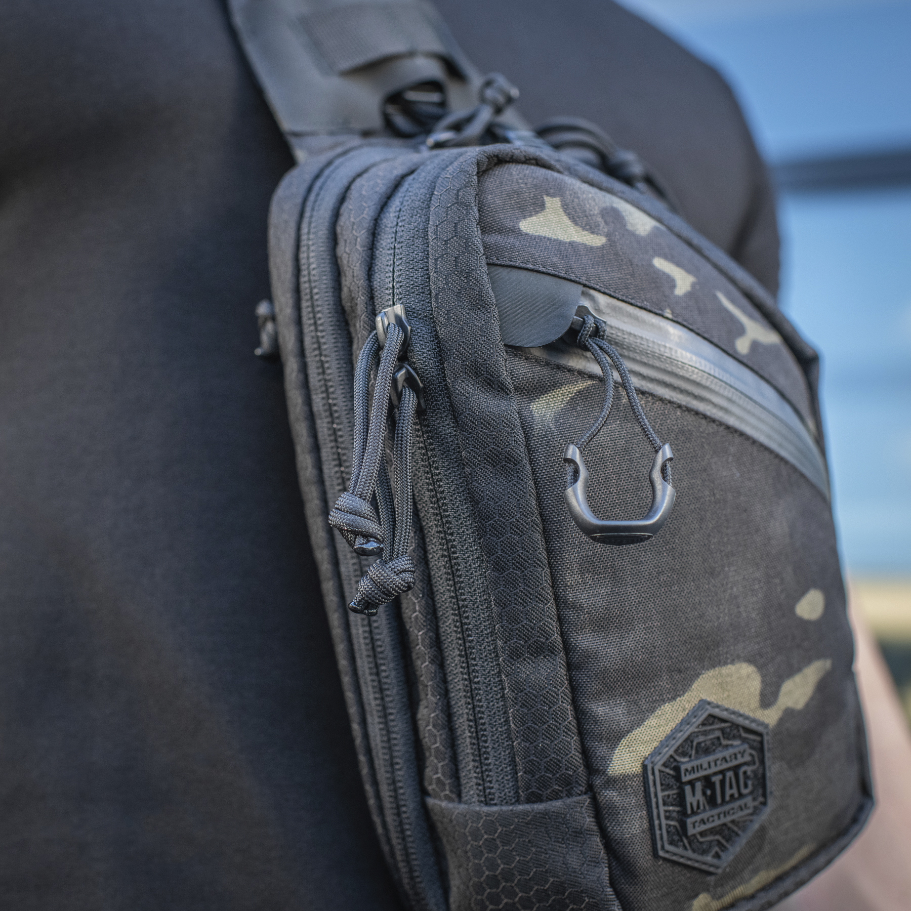 M-Tac сумка Sling Pistol Bag Elite Hex Multicam Black/Black — 12
