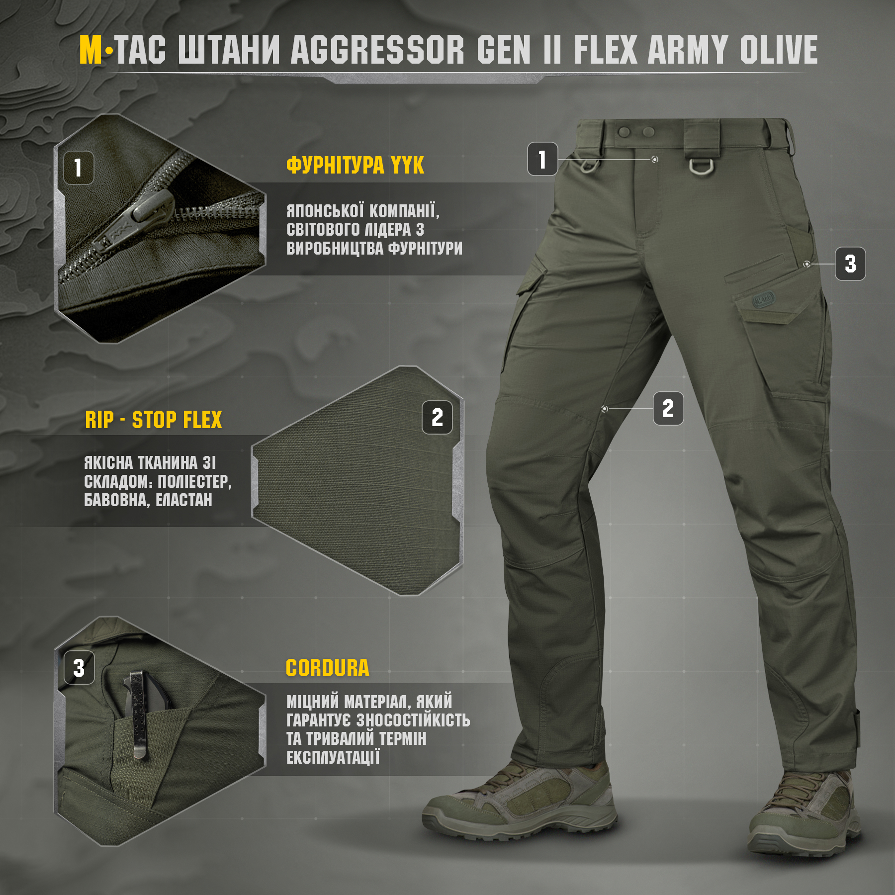 M-Tac брюки Aggressor Gen II Flex Army Olive — 7