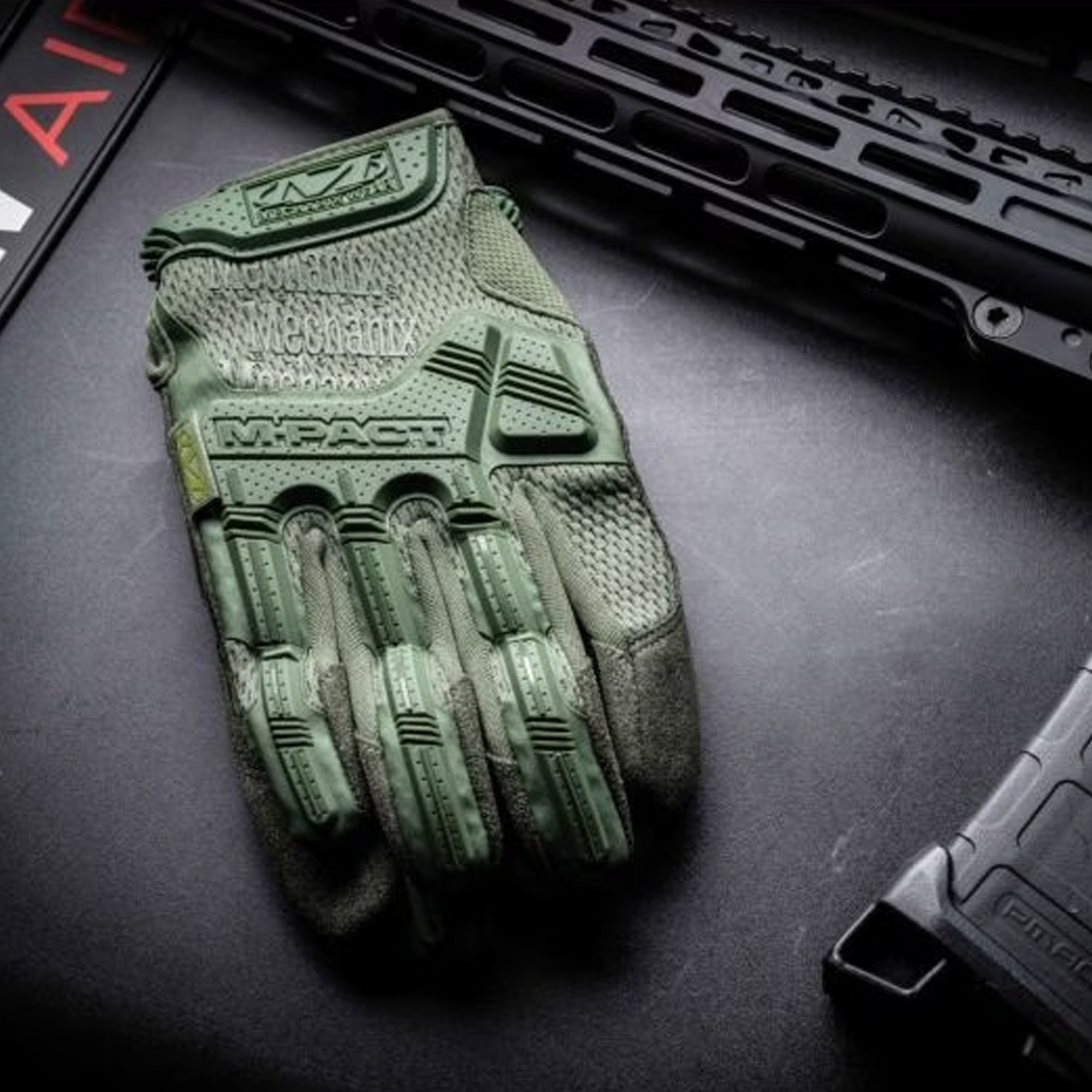 Mechanix M-Pact Gloves Olive Drab — 3