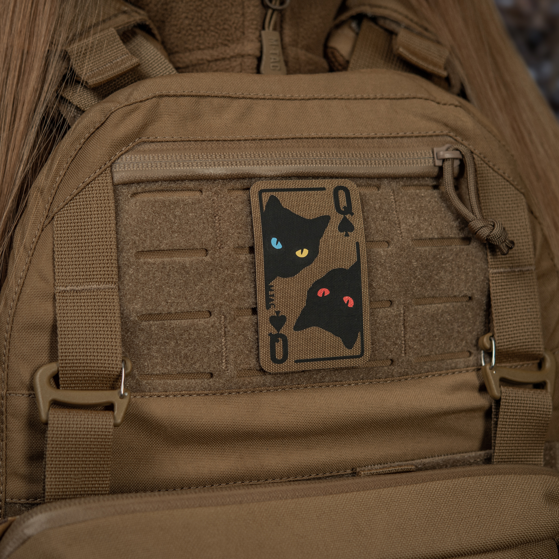 M-Tac нашивка Queen of spades Coyote/Black — 8