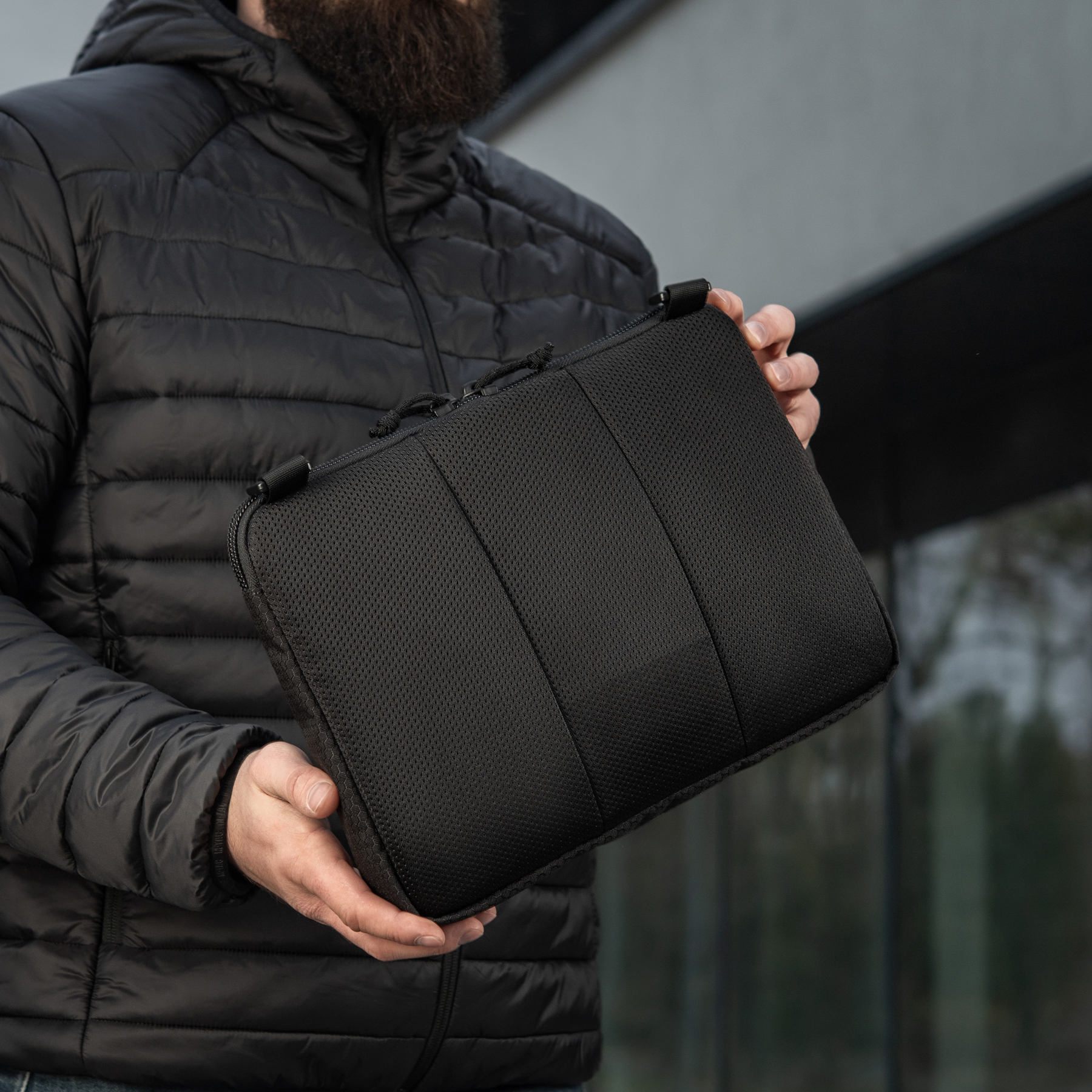 M-Tac сумка Admin Bag Large Elite с липучкой Hex Black — 28