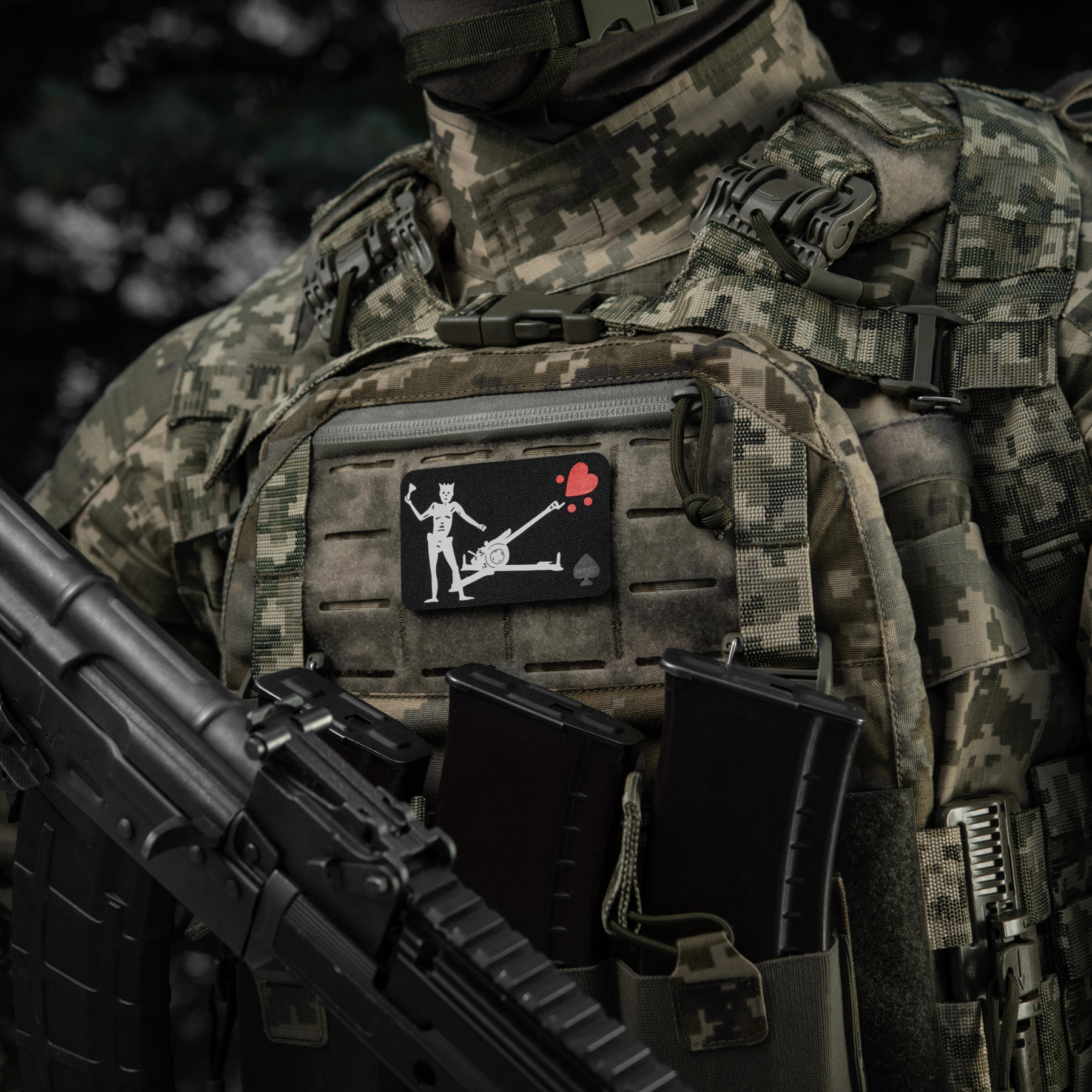 M-Tac нашивка прапор Чорна Борода Д-30 Black — 3
