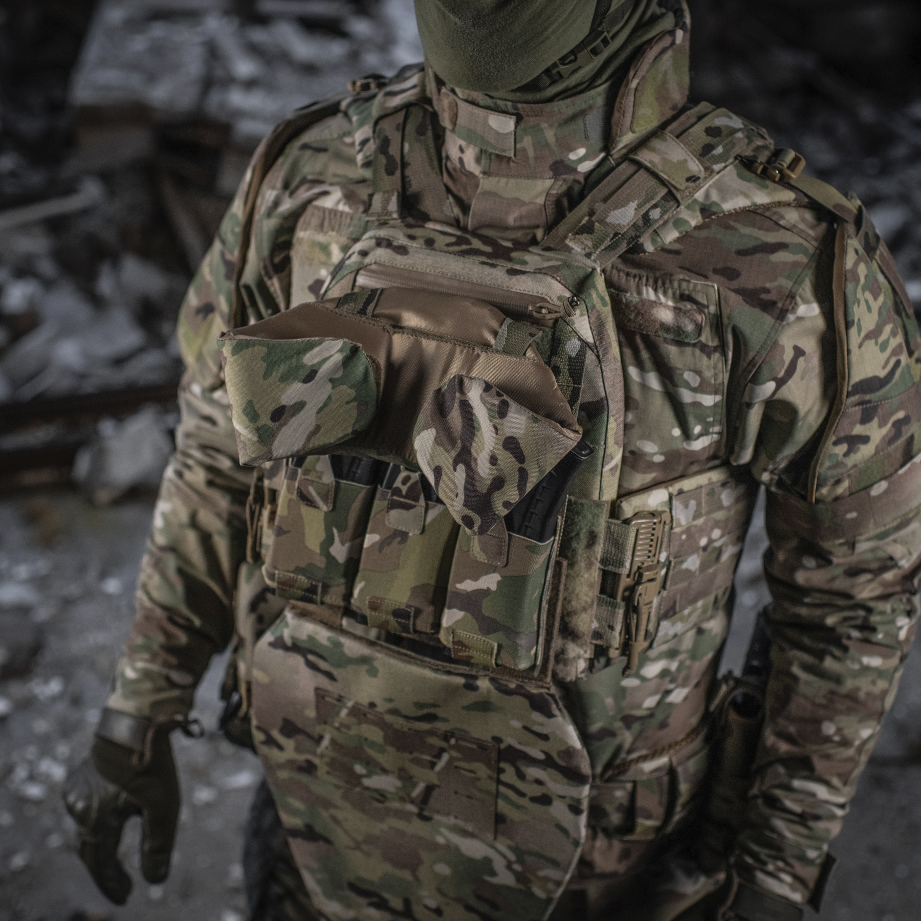 M-Tac Горжет с баллистическими пакетами 1 класс (FMS) для Cuirass QRS Multicam — 27