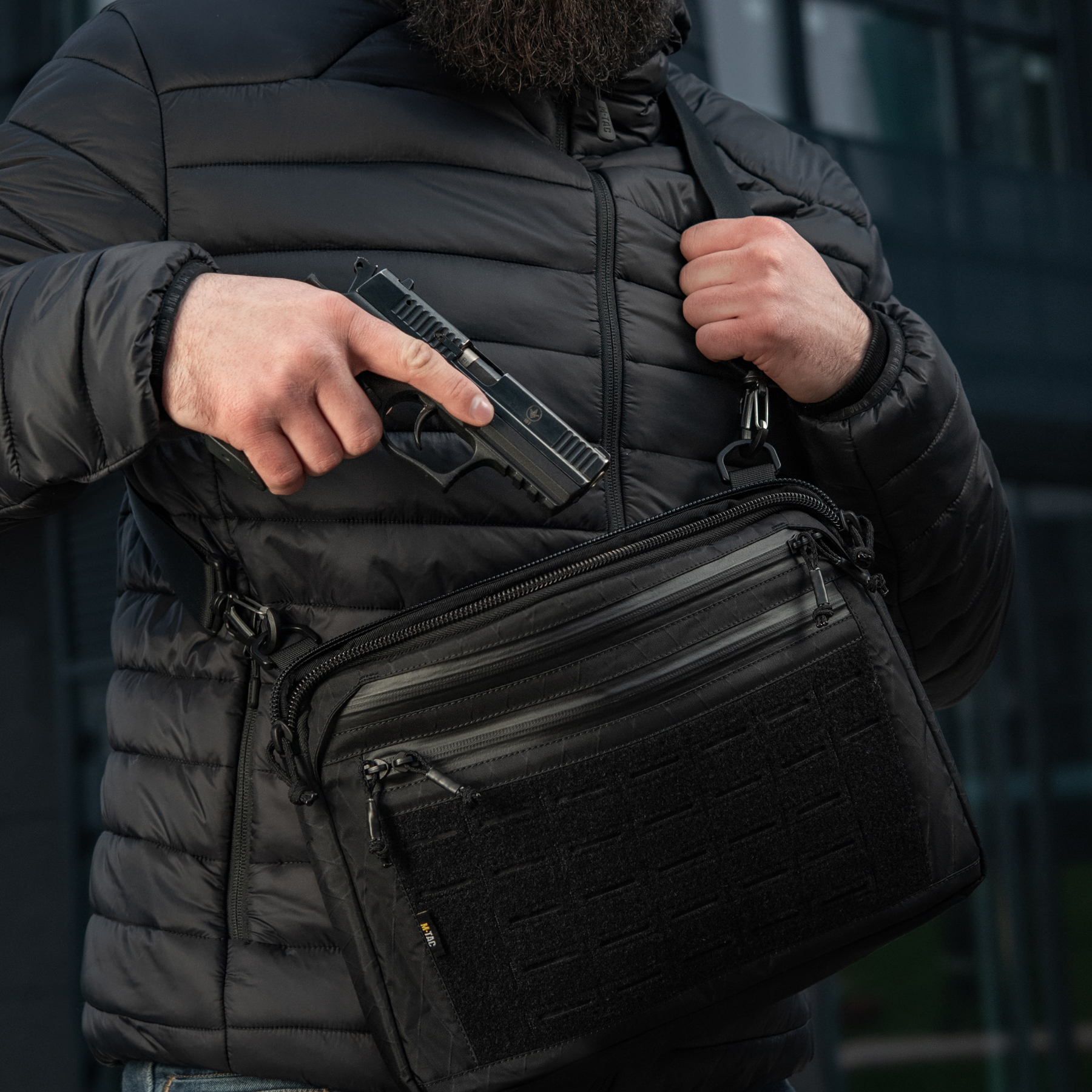 M-Tac сумка Admin Bag Large X-Pac Elite з липучкою Black — 31