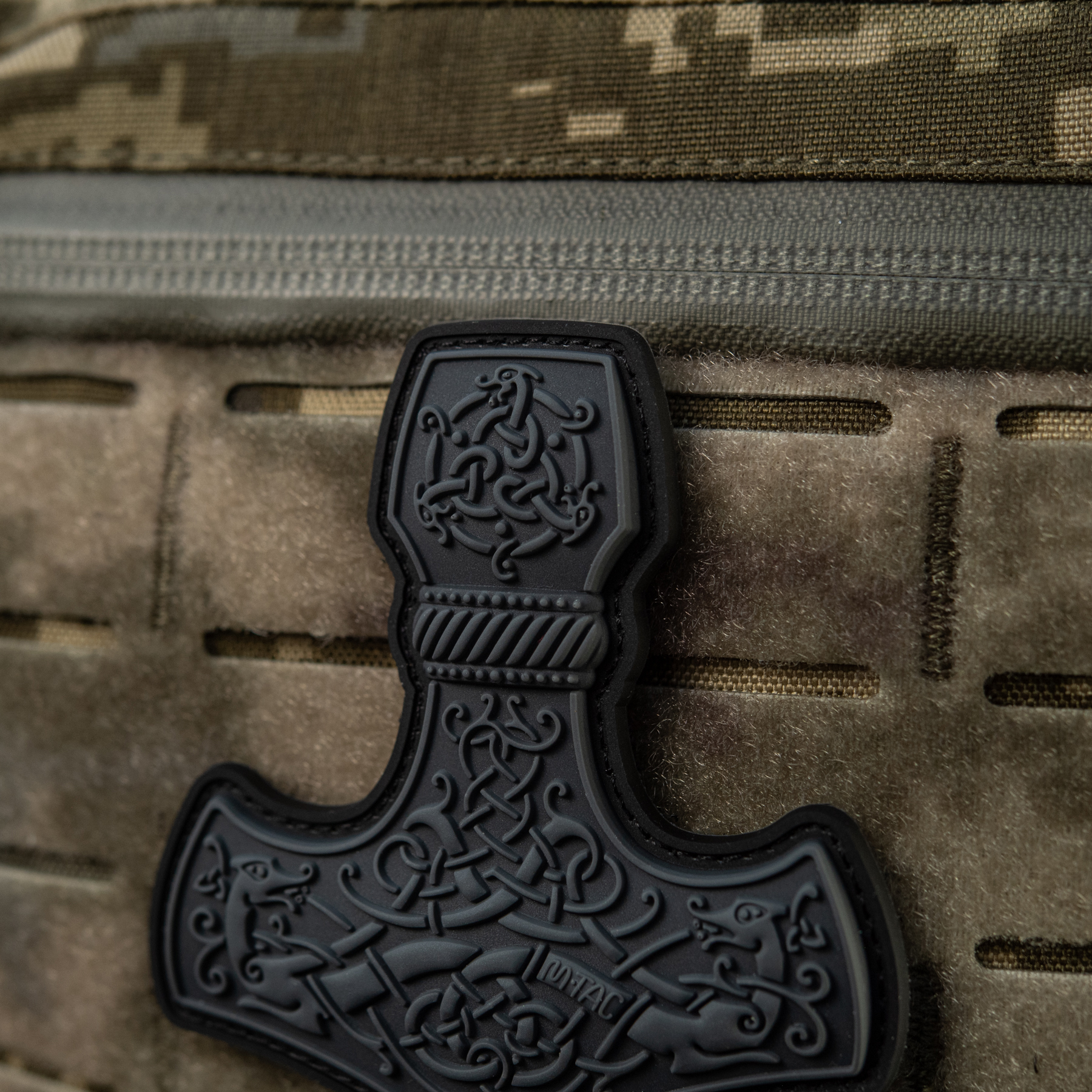 M-Tac нашивка Mjölnir Large PVC Grey — 6