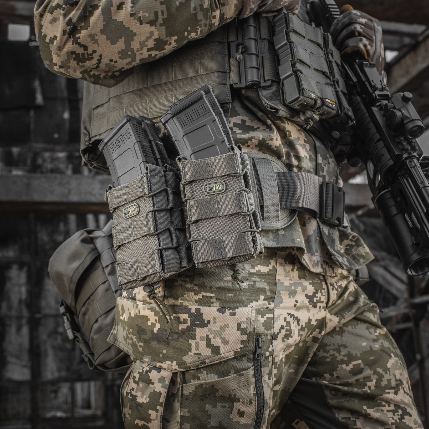 M-Tac подсумок для АК открытый двойной Ranger Green — 16