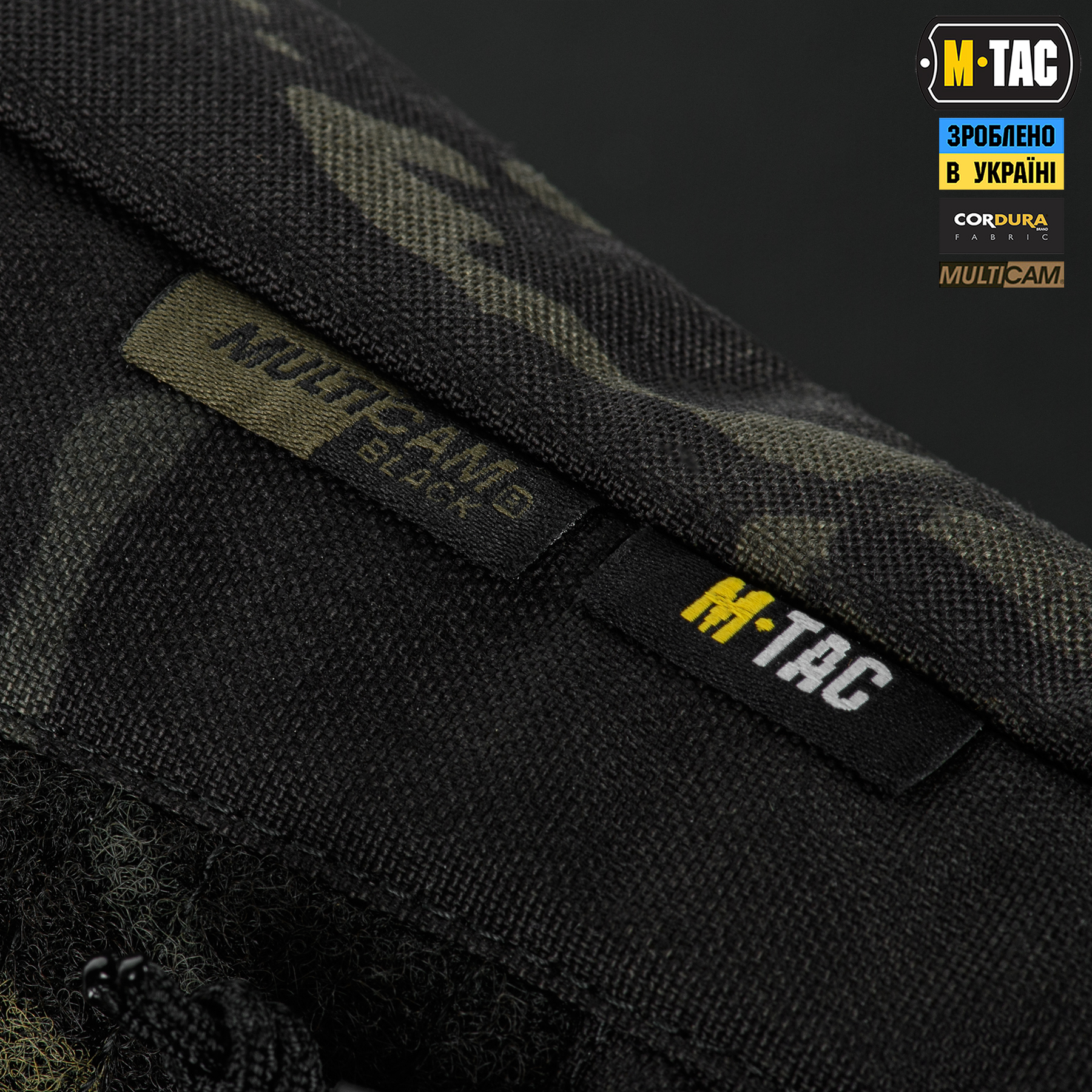 M-Tac сумка Admin Bag Medium Elite с липучкой Multicam Black/Black — 11