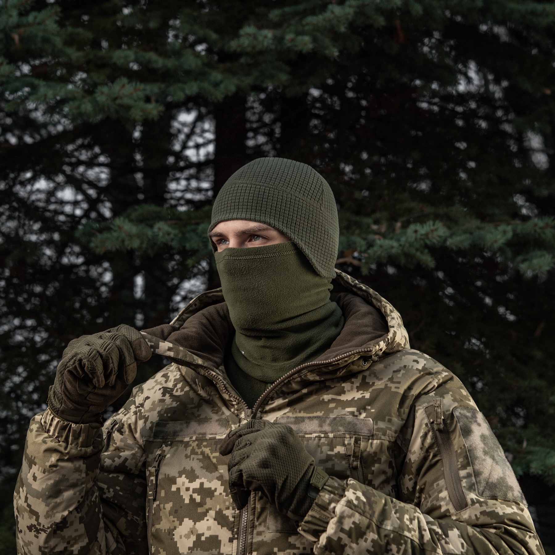 M-Tac шапка-подшлемник Gen.II флис рип-стоп Army Olive — 7