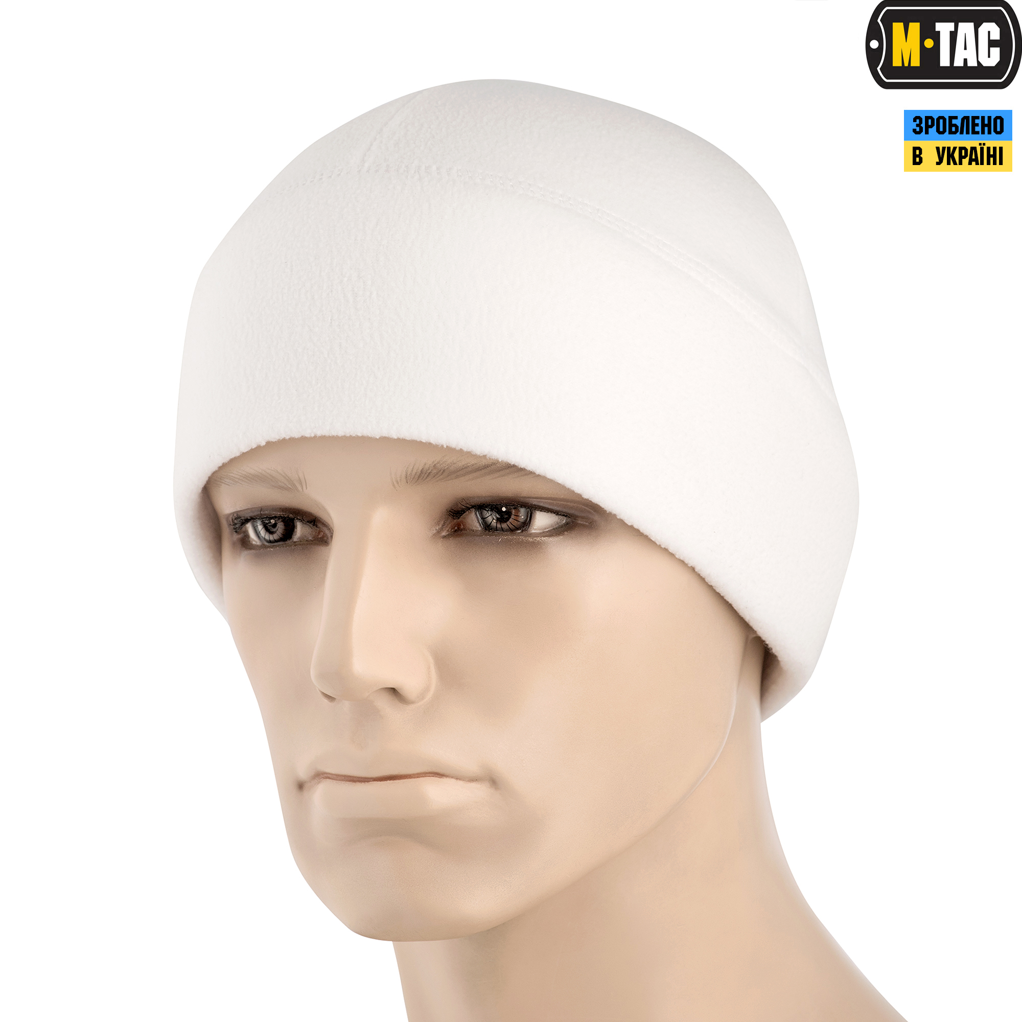 M-Tac шапка Watch Cap Elite флис (270г/м2) White — 2