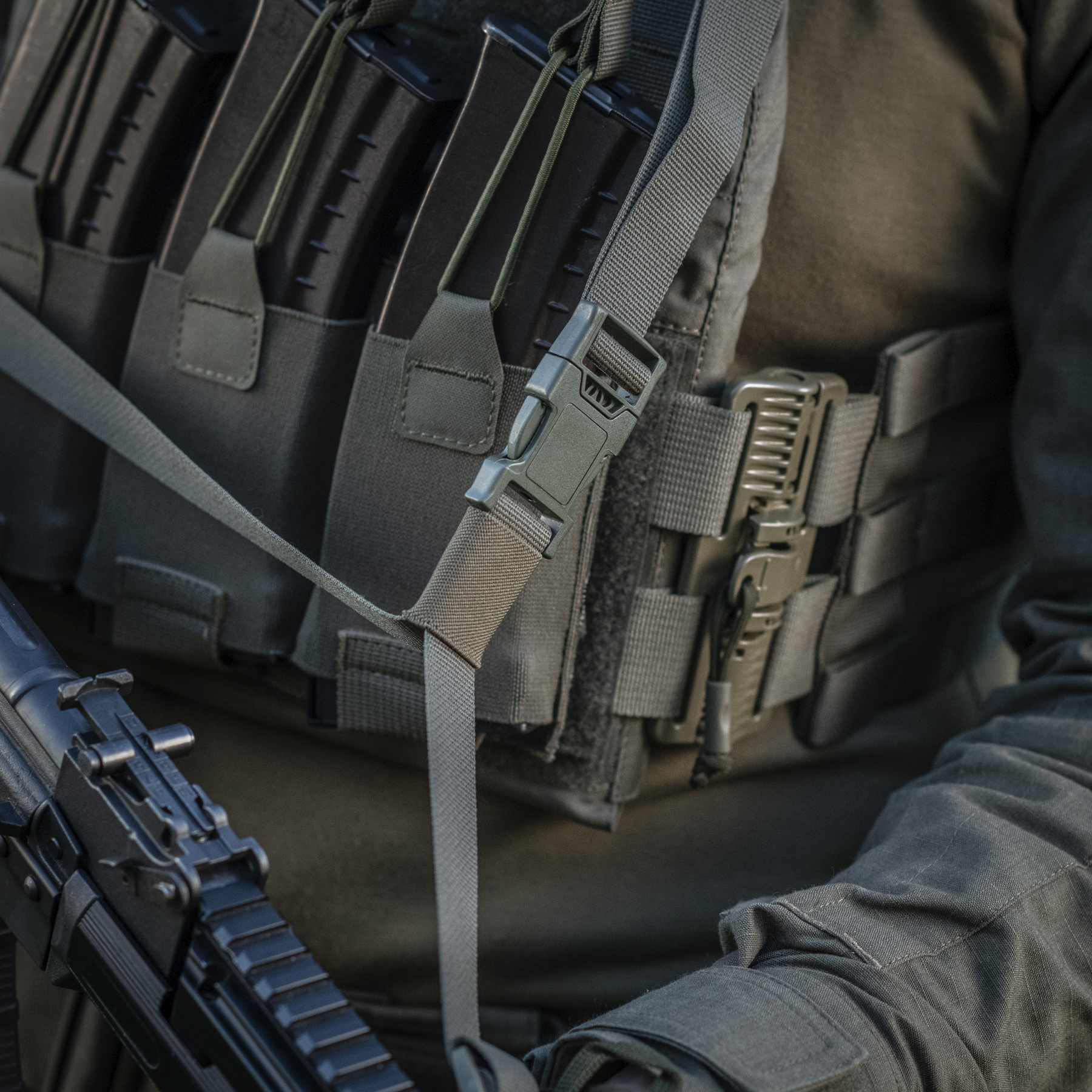M-Tac ремень оружейный трехточечный Ranger Green — 12