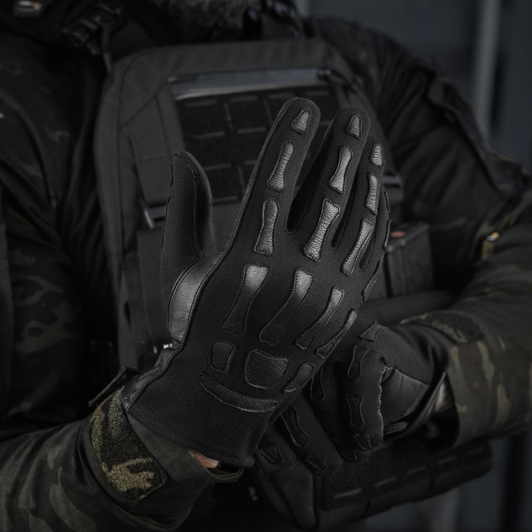 M-Tac перчатки Skeleton Nomex Black — 14