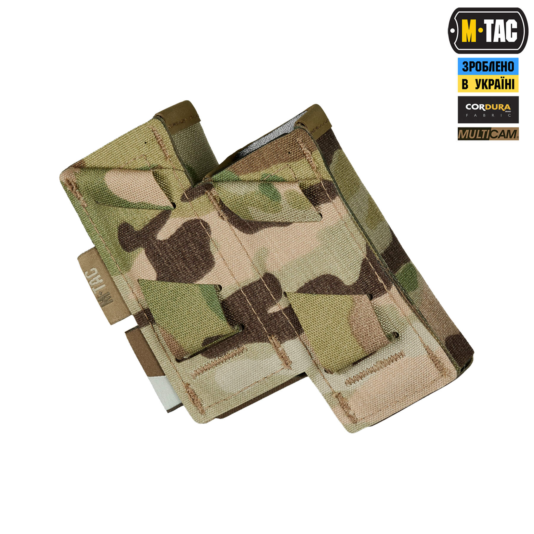 M-Tac подсумок двойной для пистолетного магазина 30° Elite Multicam — 6