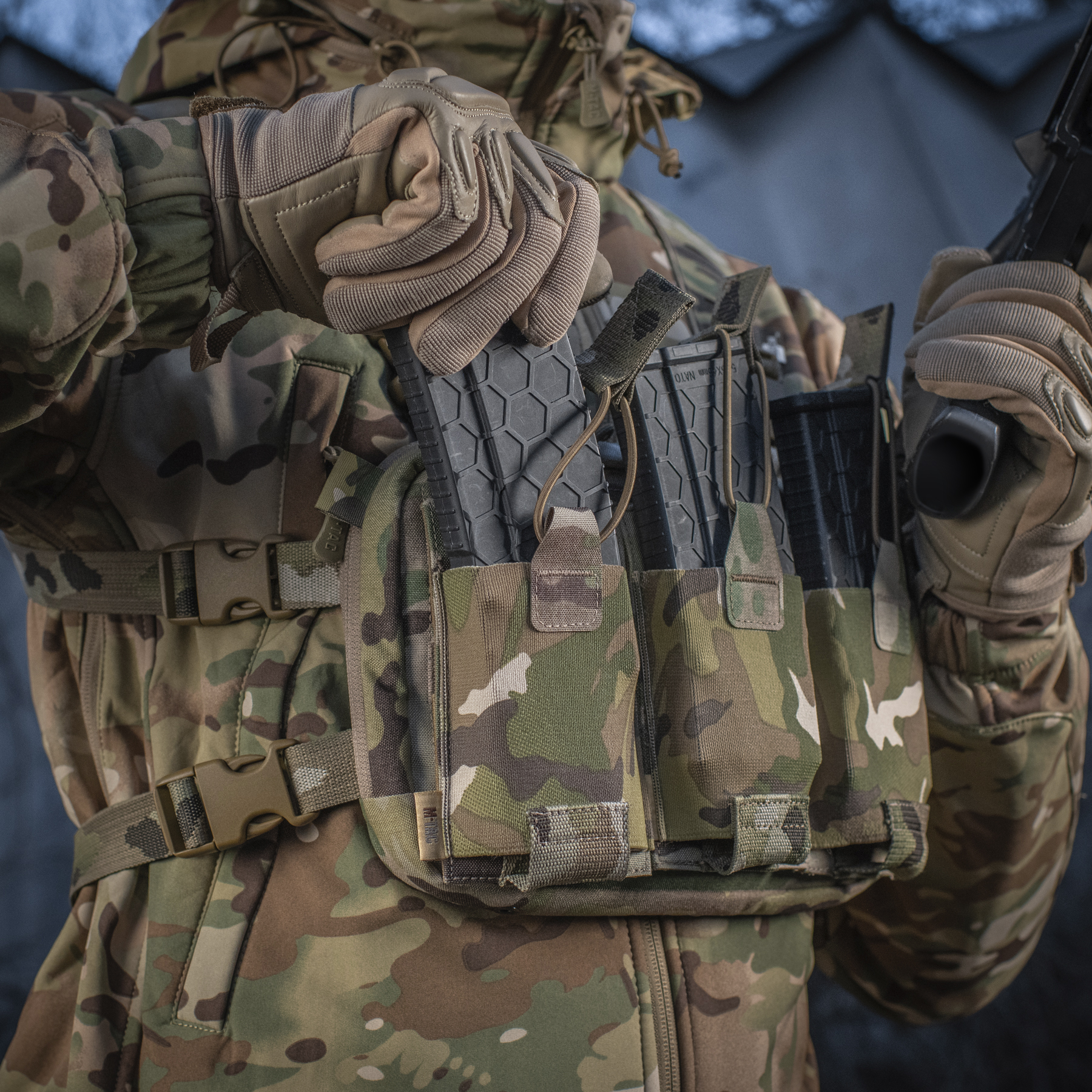 M-Tac подсумок эластичный на 1 магазин Elite Multicam — 15