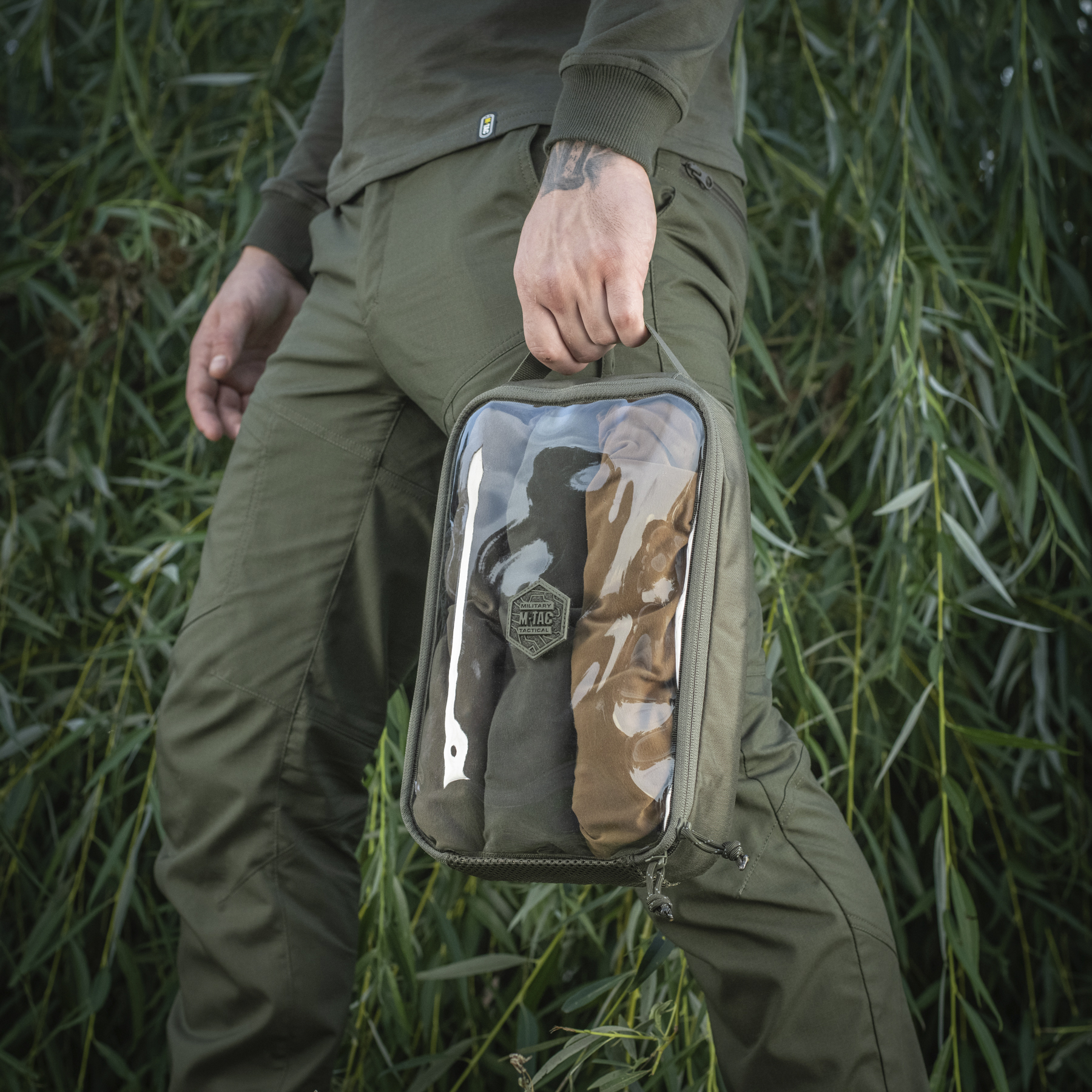 M-Tac органайзер утилитарный прозрачный Elite Large Gen.II Ranger Green — 8