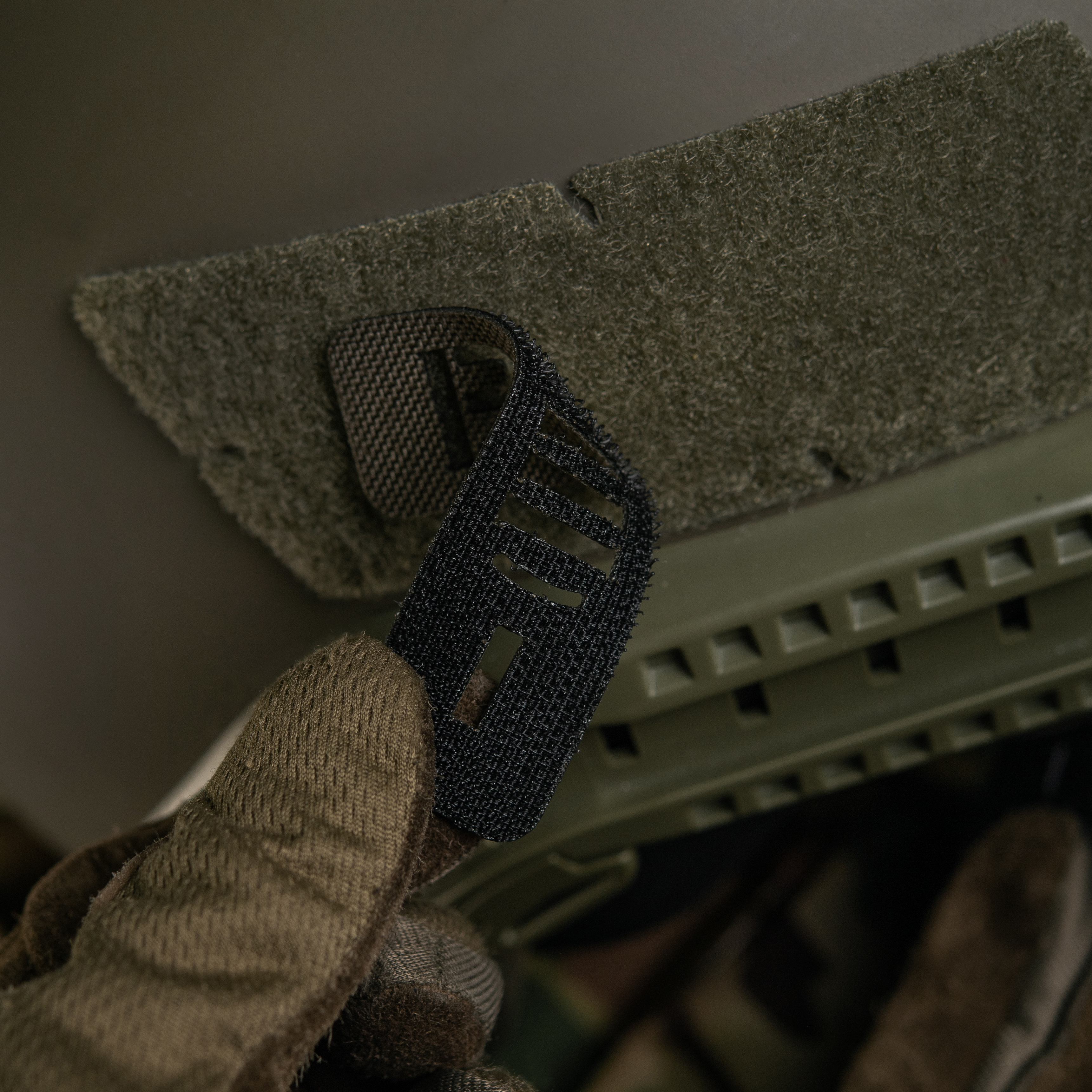 M-Tac нашивка группа крови B (III) - сквозная Laser Cut 25х80 Ranger Green — 7