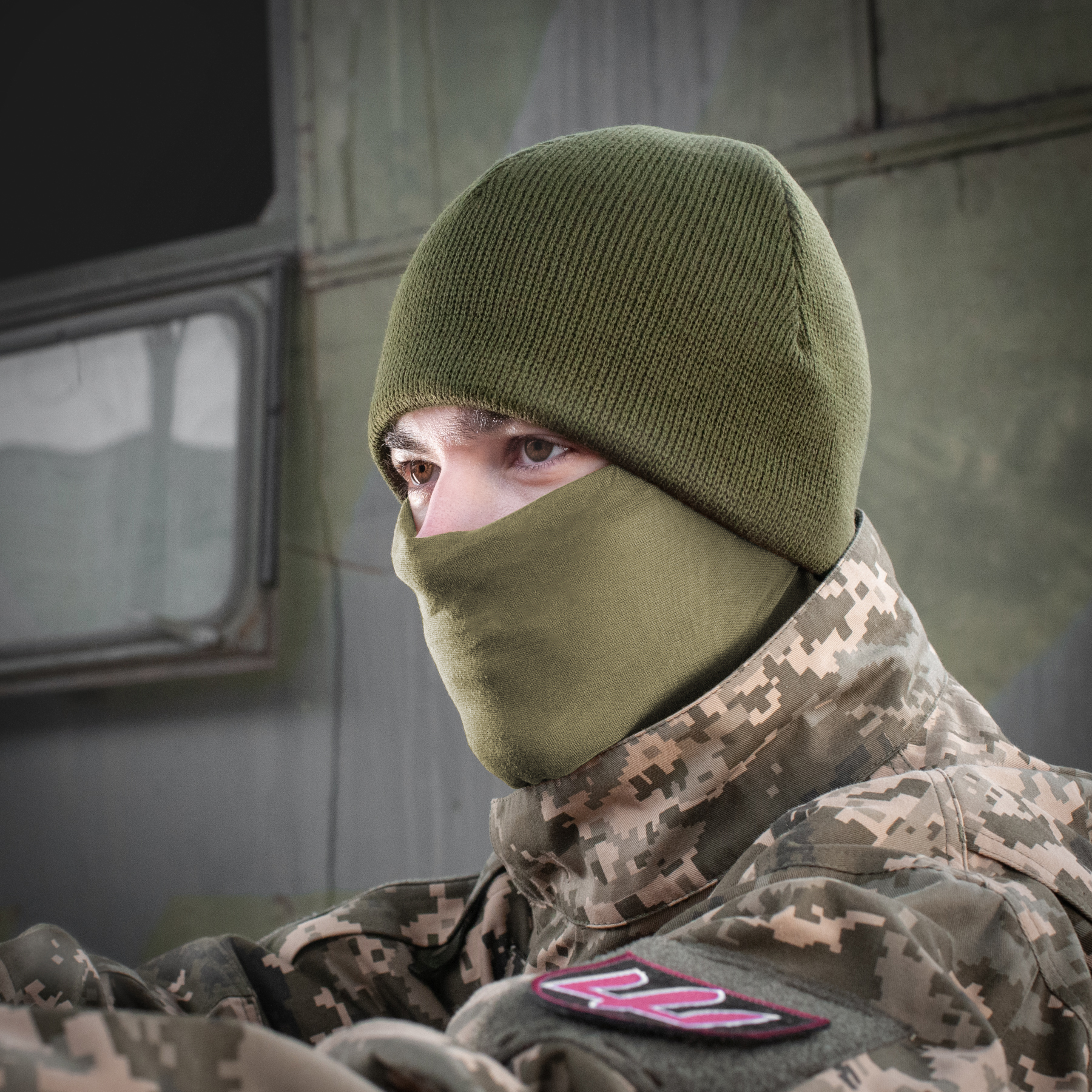 M-Tac шапка акрил/флис Olive — 8