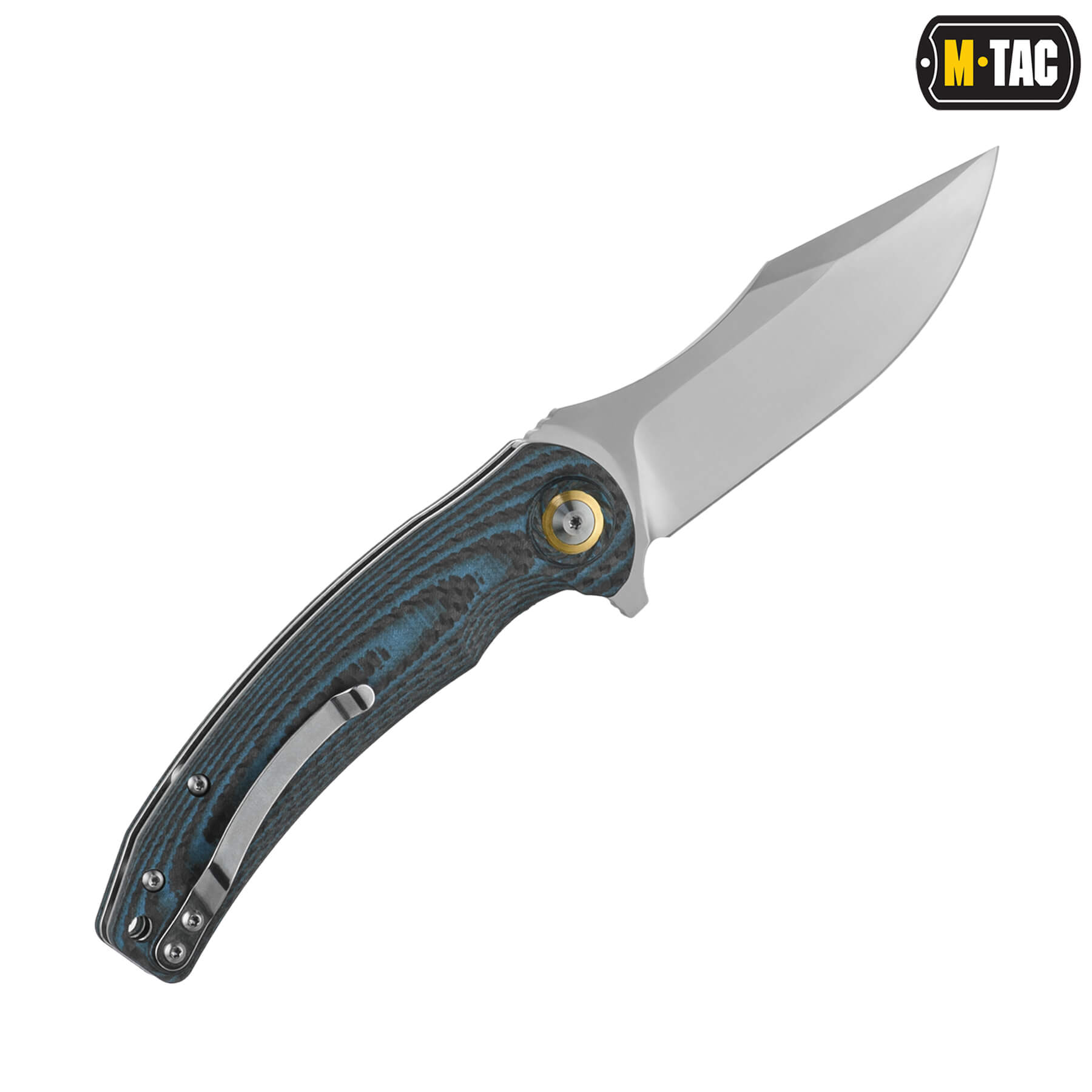 M-Tac нож складной Type 15 Carbon/Blue — 4