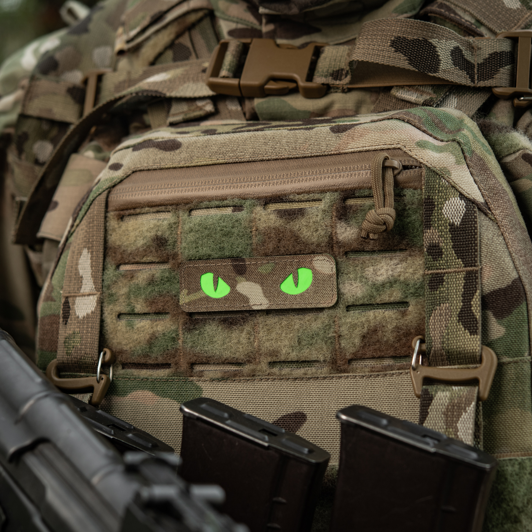 M-Tac нашивка Cat Eyes Laser Cut Multicam/Green/GID — 9