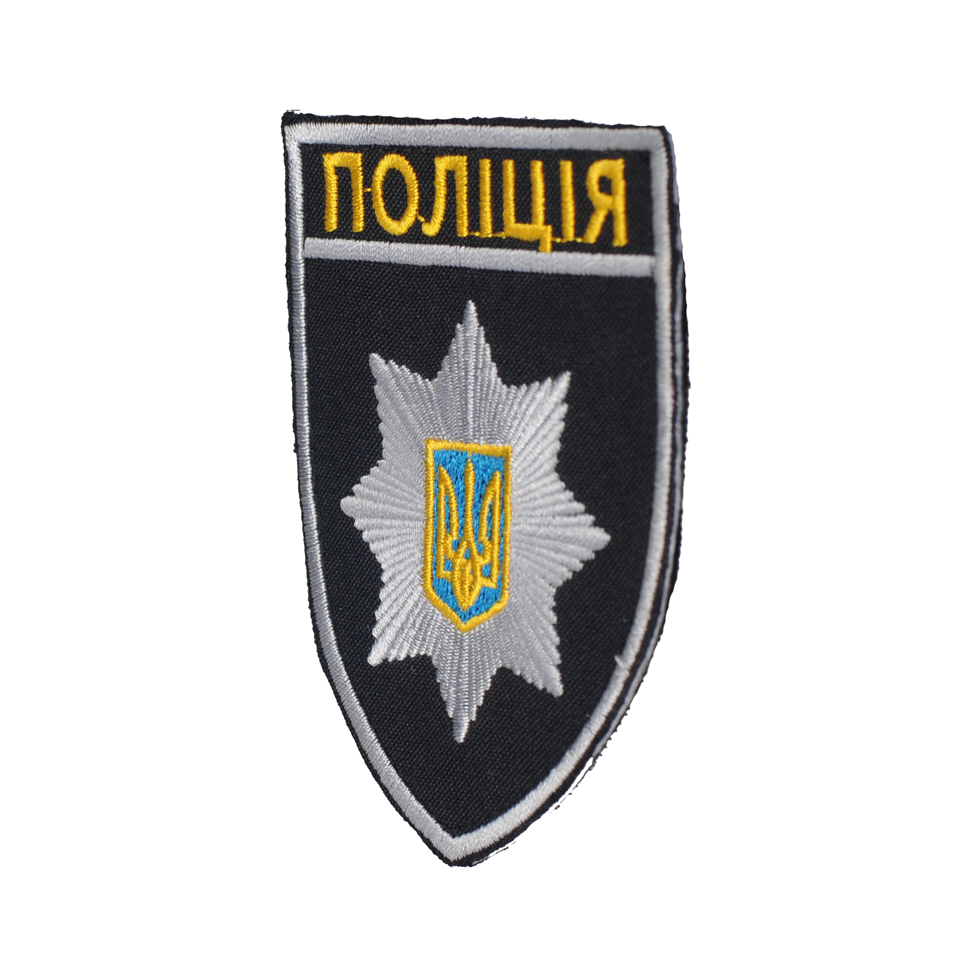 Шеврон Полиция общий на липучке черный — 3