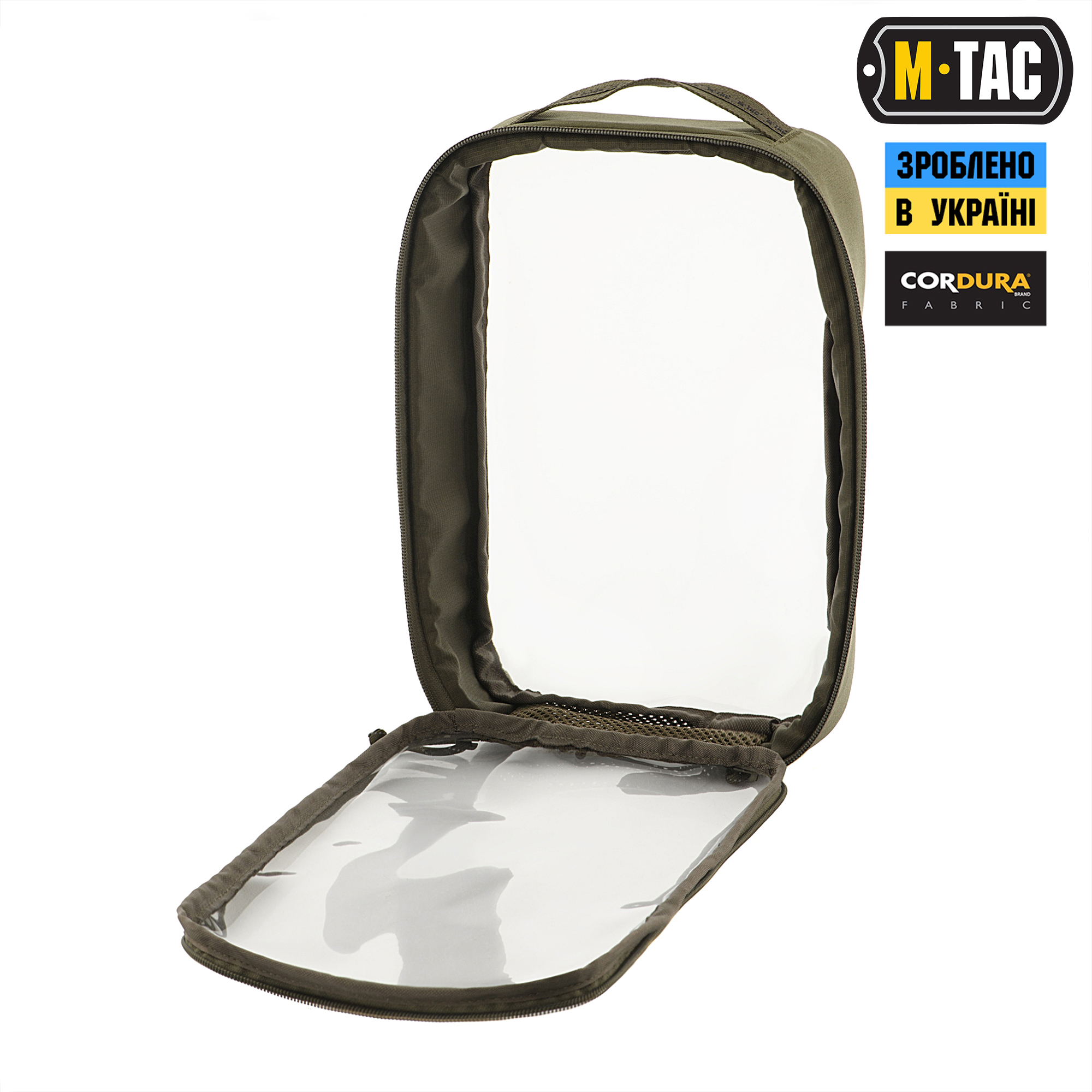 M-Tac органайзер утилитарный прозрачный Elite Large (30х19 см) Ranger Green — 3
