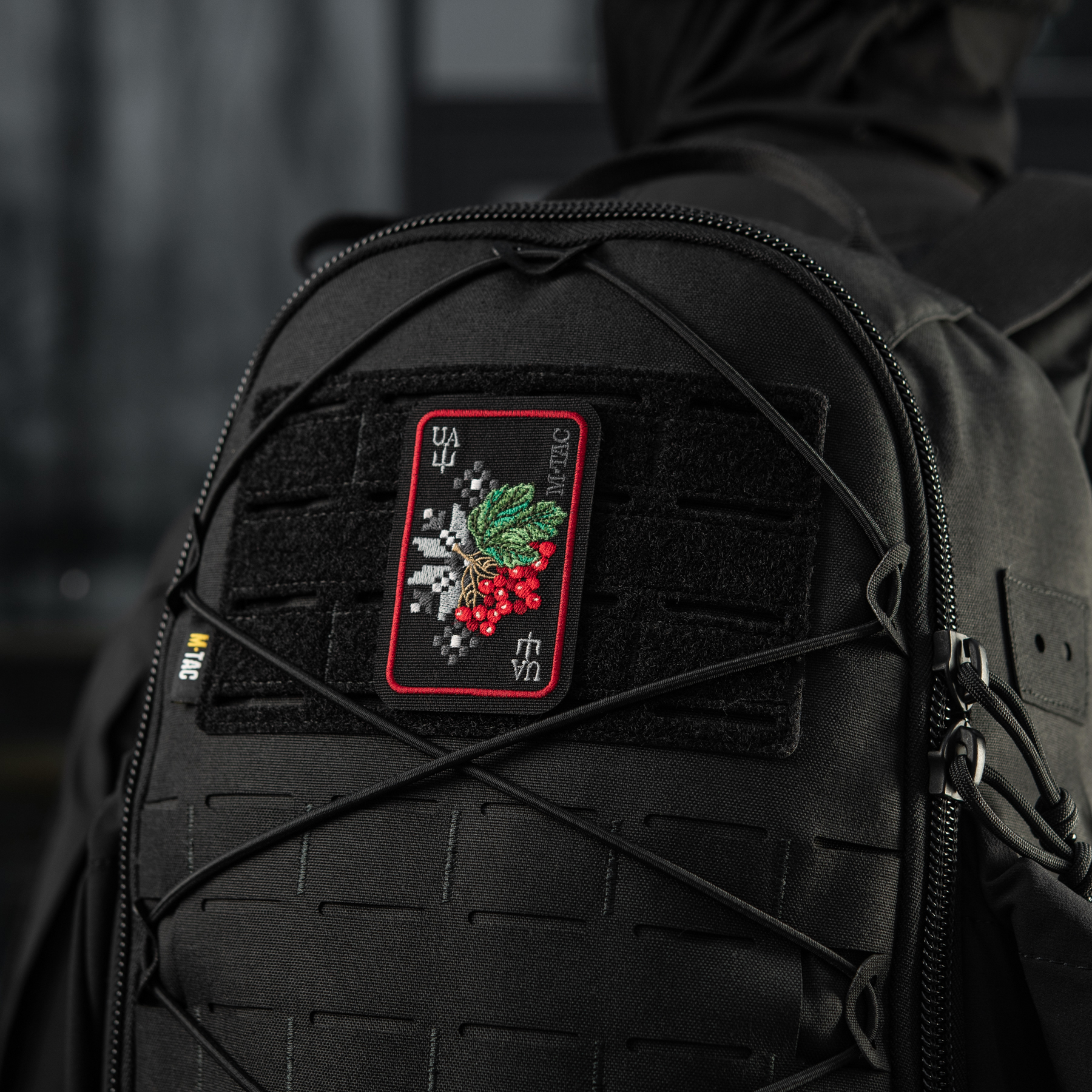 M-Tac нашивка Орнамент Калина (вышивка) Black/Red — 9