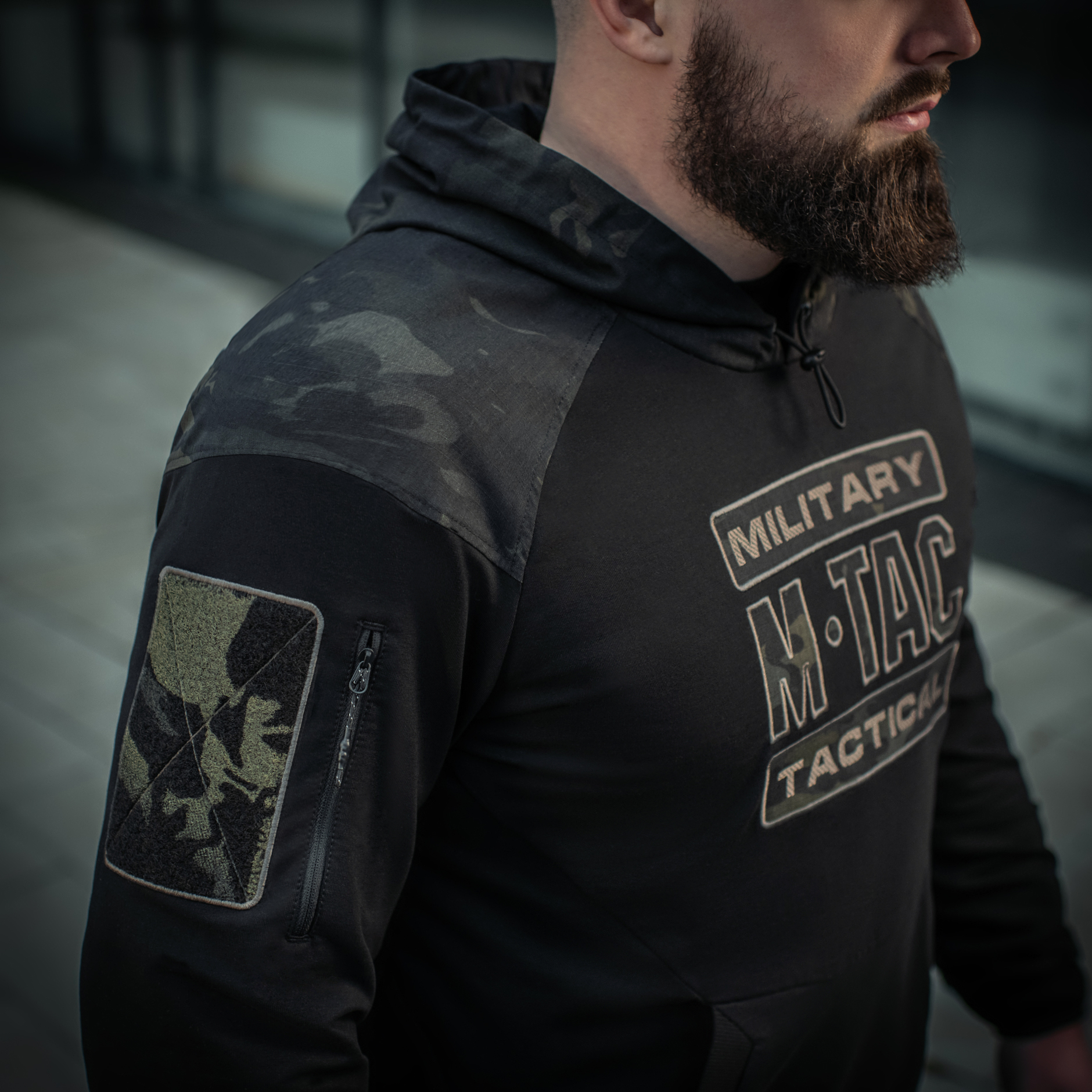 M-Tac кофта Hoodie Combat Black Multicam — 22