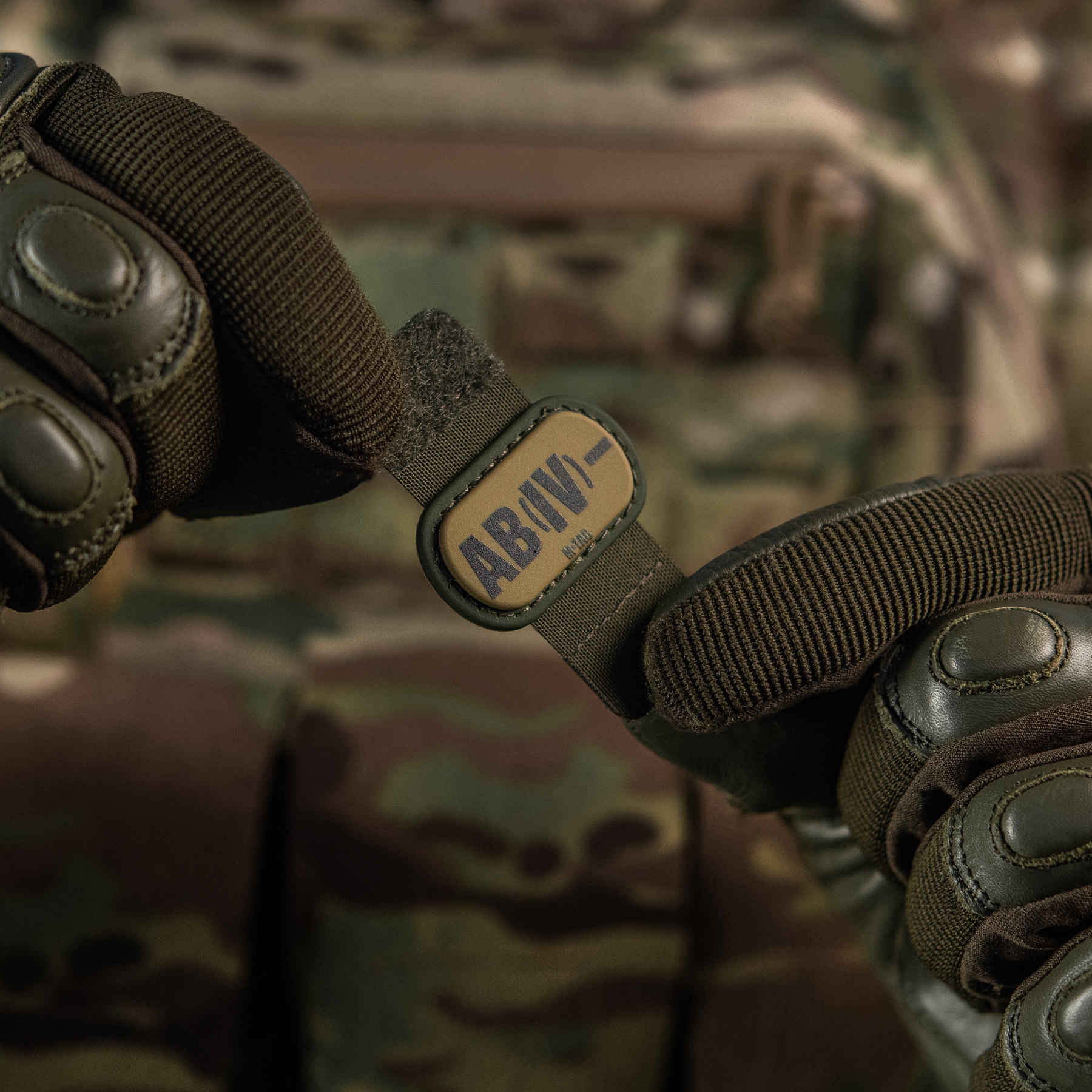 M-Tac MOLLE Patch группа крови AB (IV) - PVC Ranger Green — 11