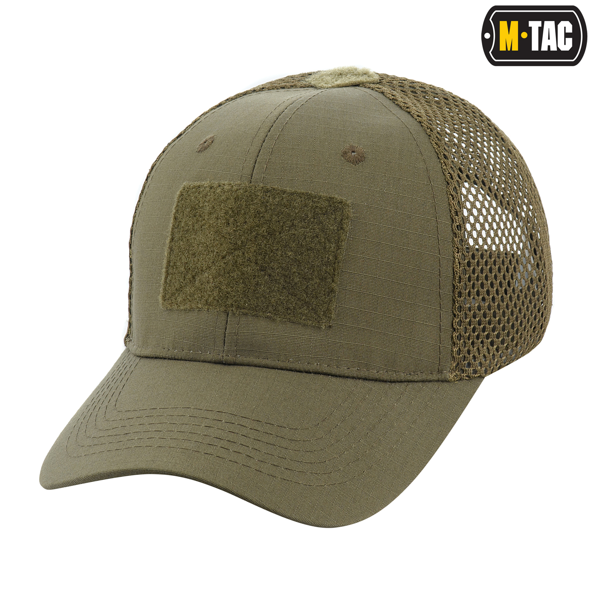 M-Tac бейсболка с липучкой и сеткой Flex рип-стоп Dark Olive — 6