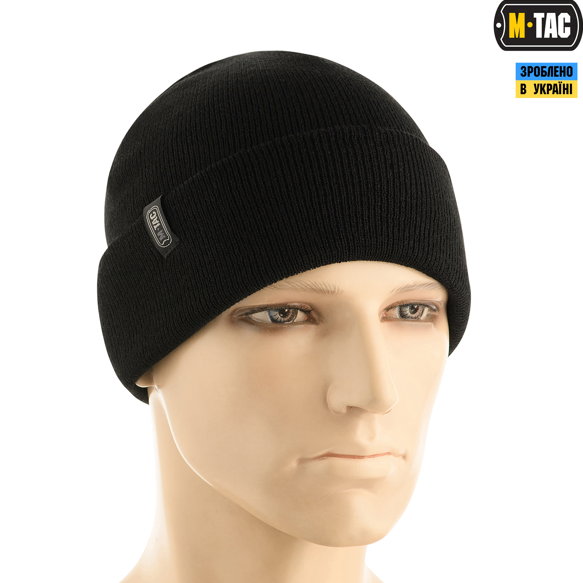 M-Tac шапка тонкая вязка 100% акрил Black — 4