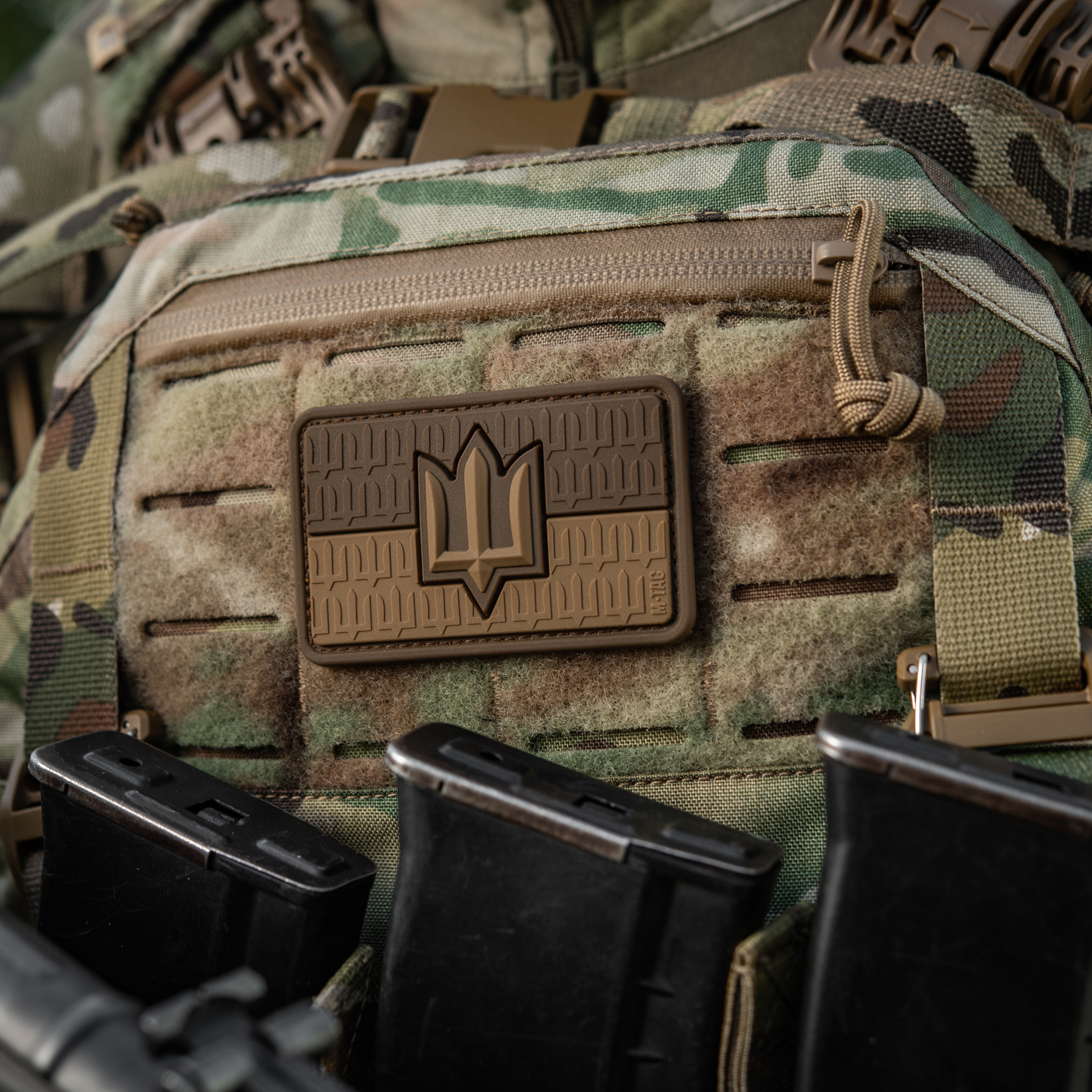 M-Tac нашивка прапор України з тризубом ЗСУ PVC Coyote — 5
