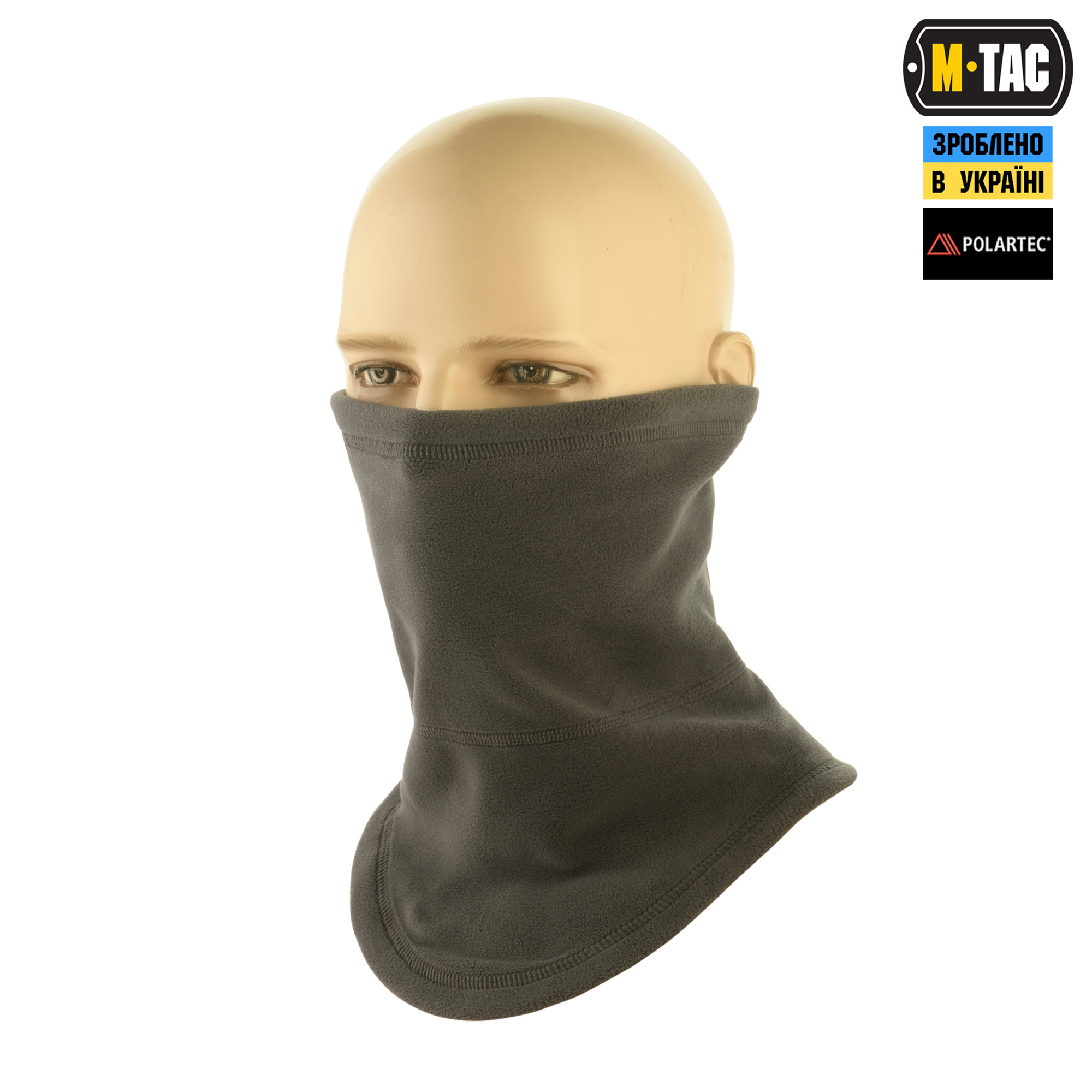 M-Tac шарф-труба анатомический с затяжкой Polartec Dark Grey — 2