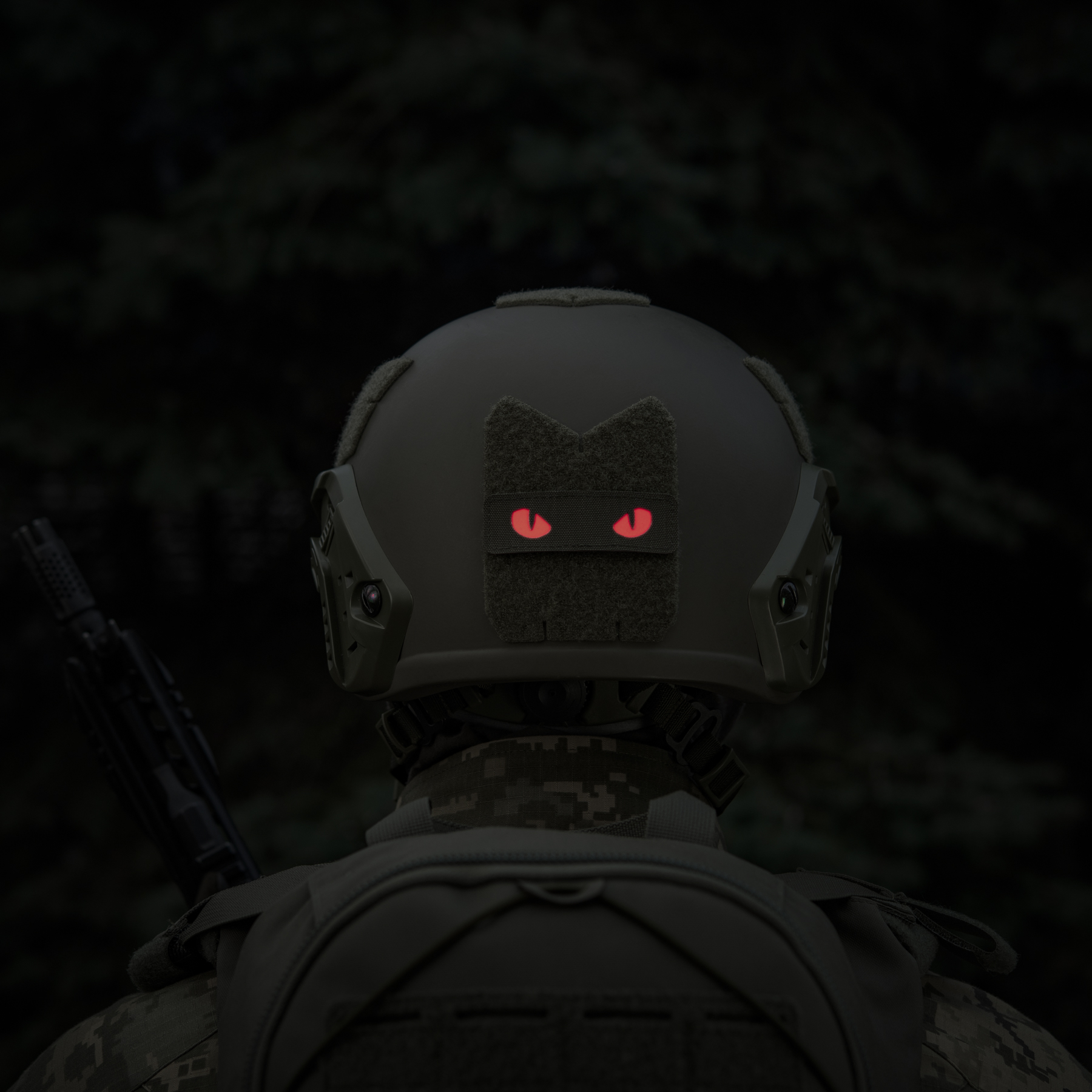 M-Tac нашивка Cat Eyes Laser Cut Ranger Green/Red/GID — 6