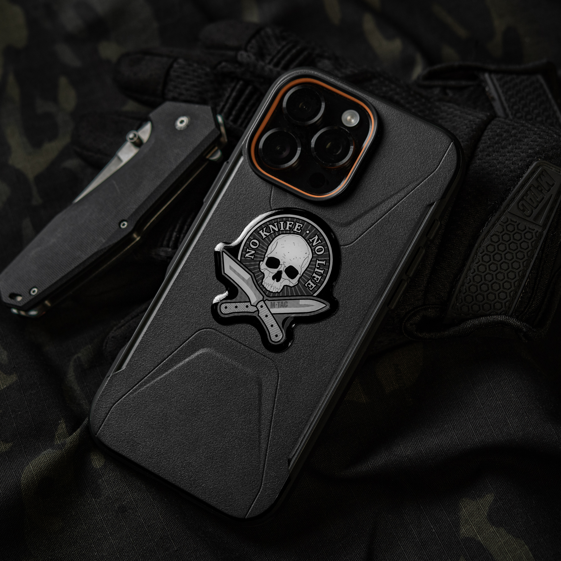 M-Tac наклейка обємна No Knife - No Life — 12