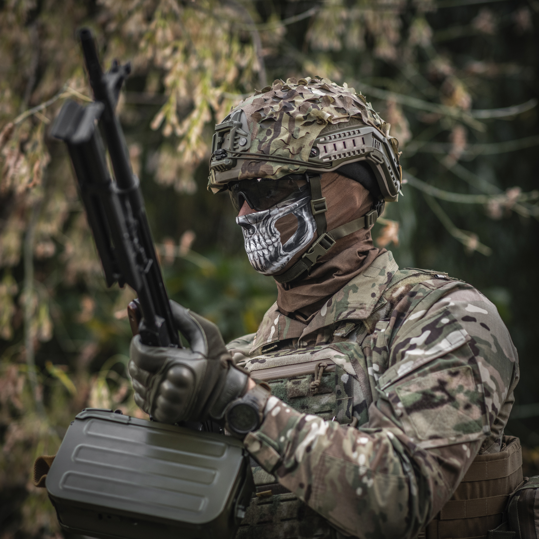 M-Tac шарф-труба облегченный Reaper Skull Coyote — 17