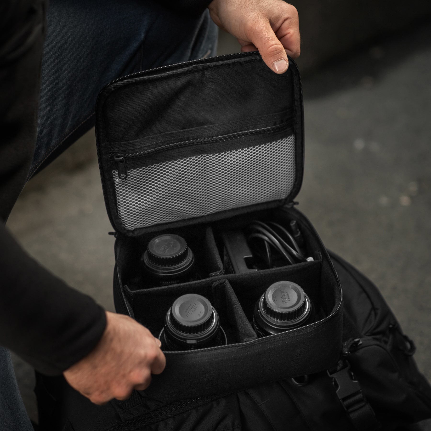 M-Tac органайзер утилитарный Hardshell Utility box L Black — 21