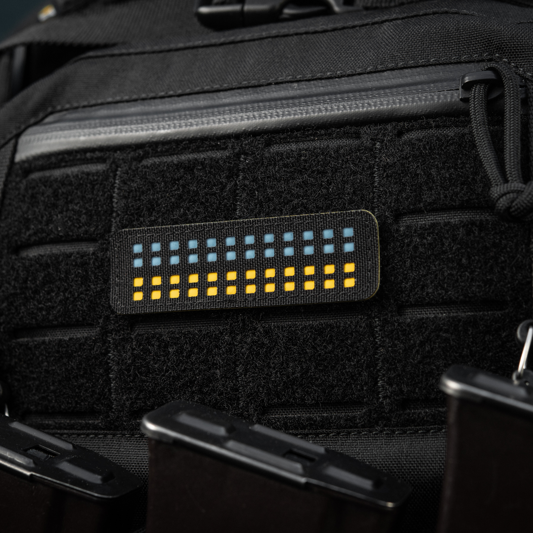 M-Tac нашивка флаг Украины 25х80 Laser Cut Black/Yellow/Blue/GID — 7