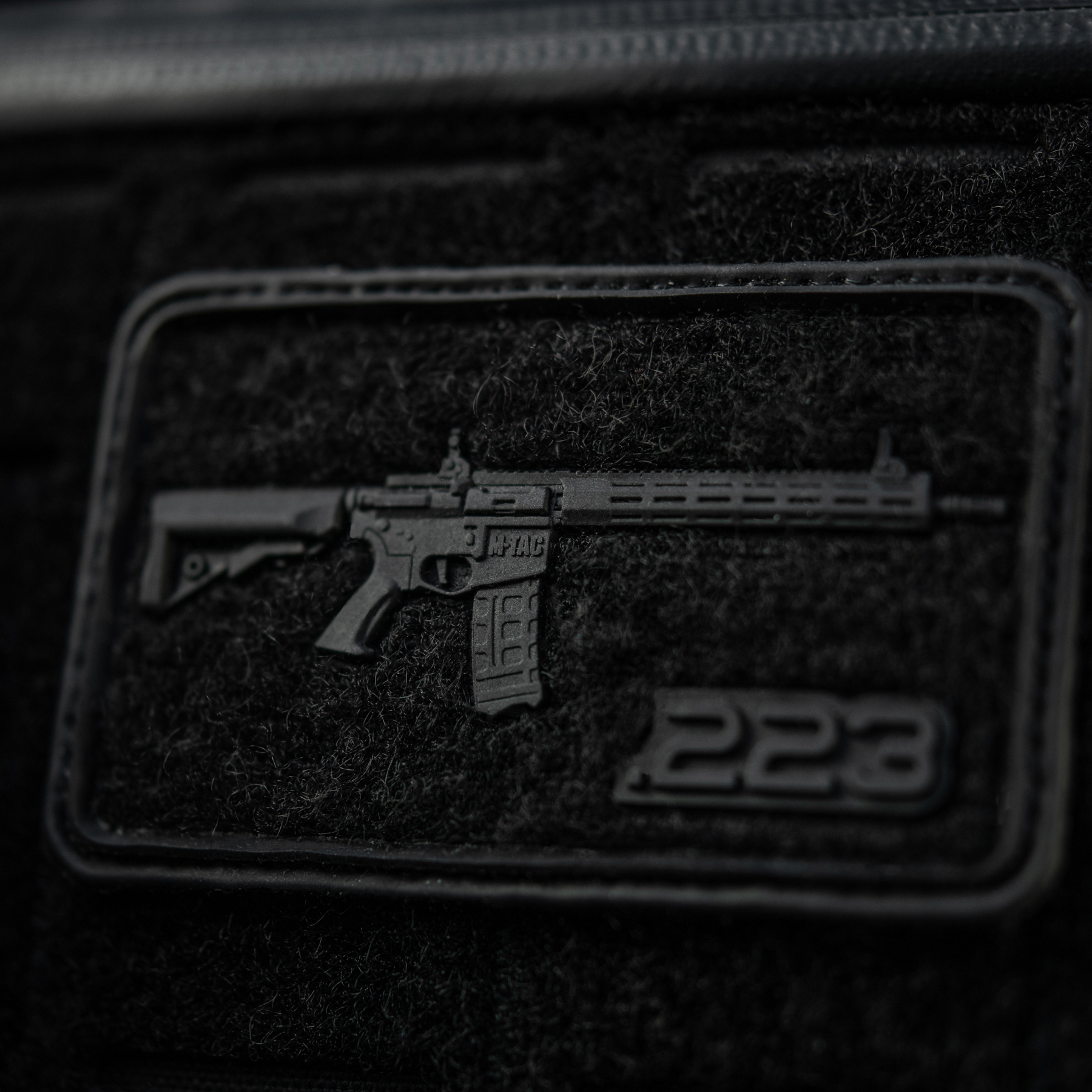 M-Tac нашивка AR-15 Velcro/PVC Black — 7