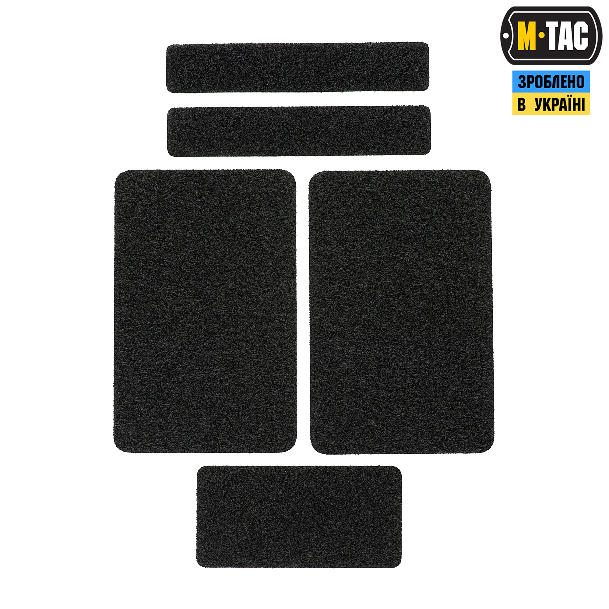 M-Tac комплект липучек (5 шт) Black — 2