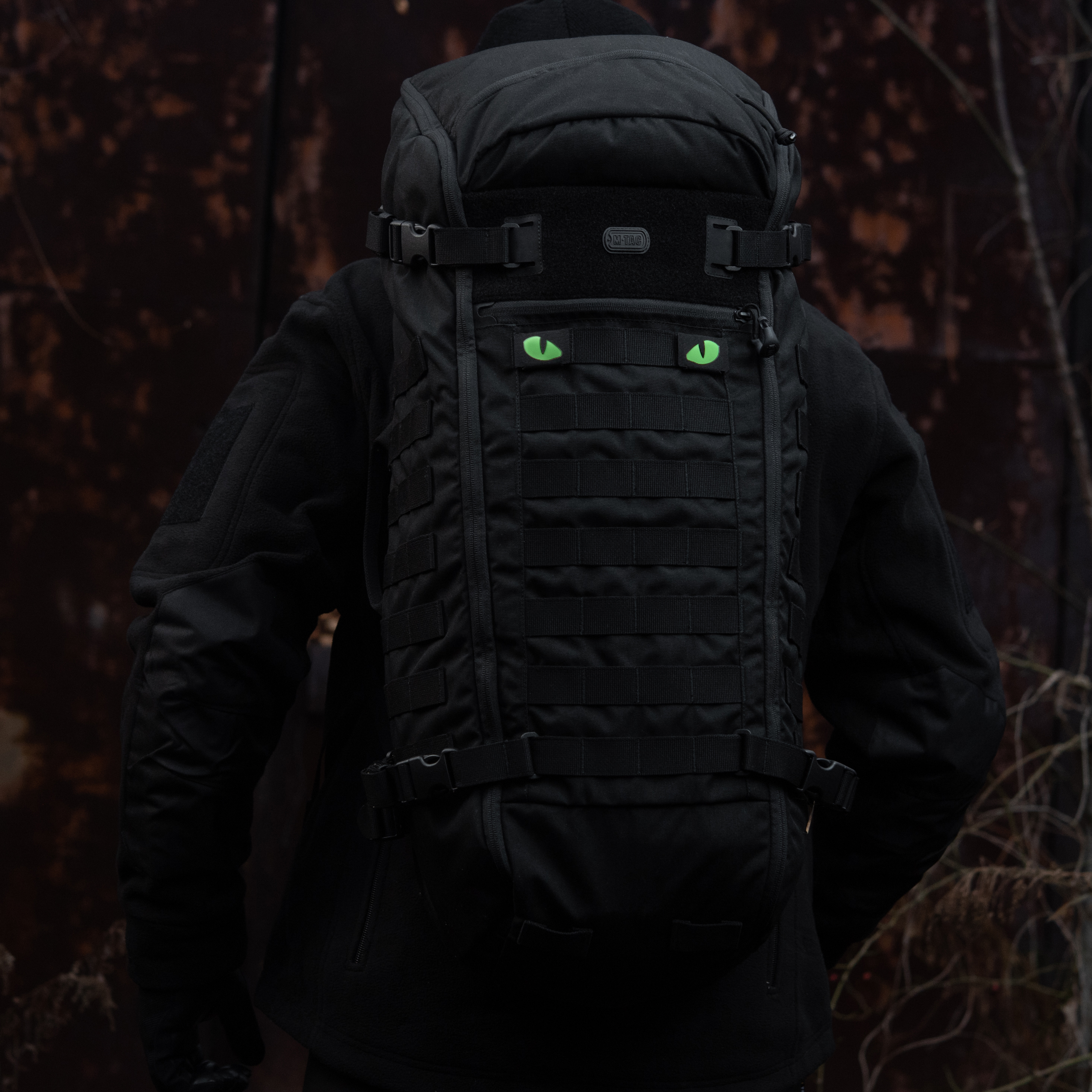 M-Tac нашивка Tiger Eyes Laser Cut (пара) Black — 9
