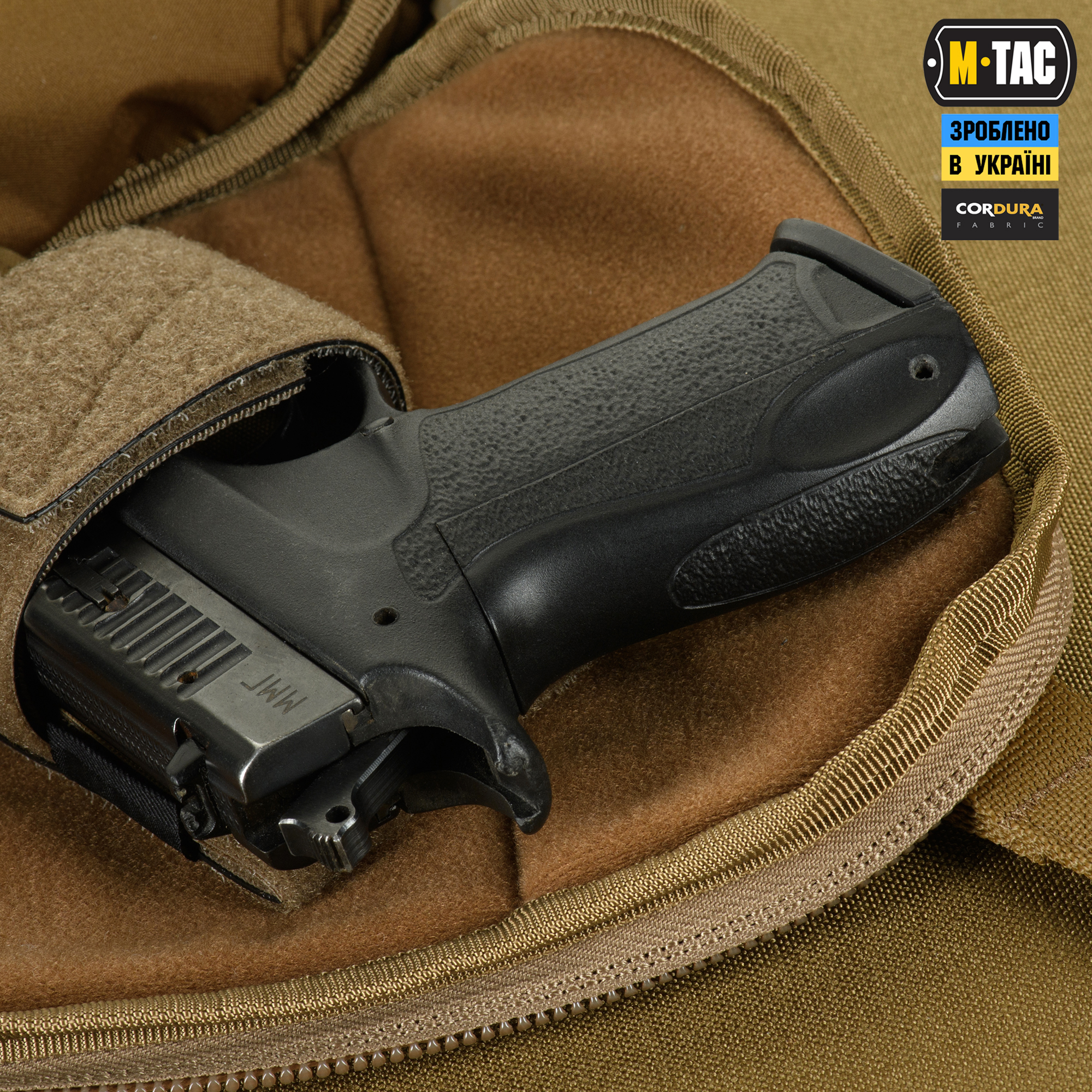 M-Tac сумка Sphaera Hardsling Bag Large с липучкой Elite Coyote — 11