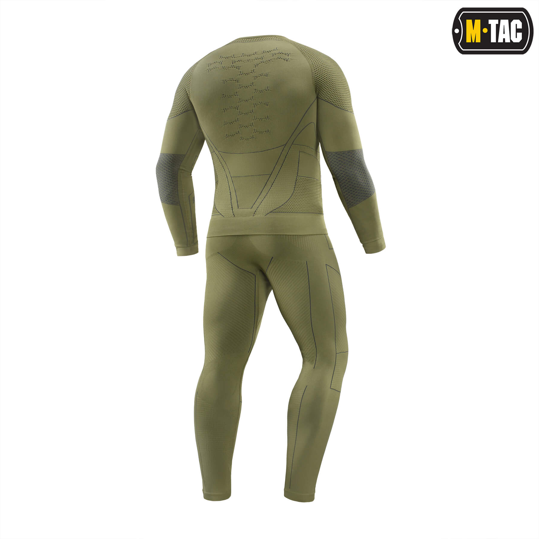 M-Tac термобрюки компрессионные Ranger Green/Dark Grey — 15