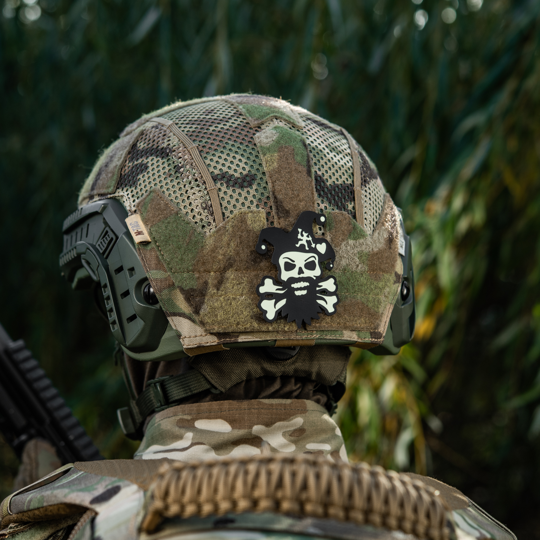 M-Tac нашивка Посміхнись Black/GID — 10