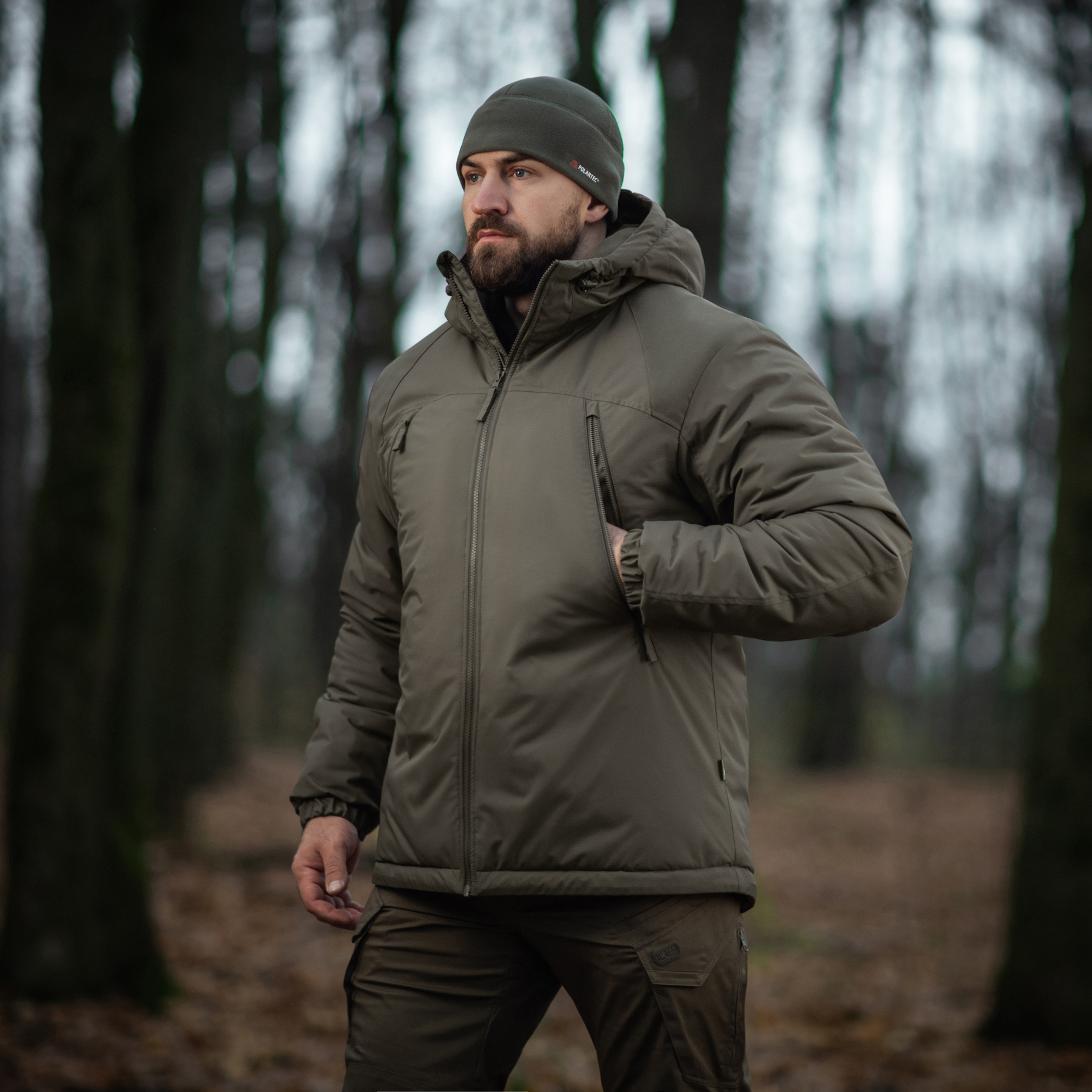 M-Tac куртка зимняя Alpha Basic Primaloft Dark Olive — 9