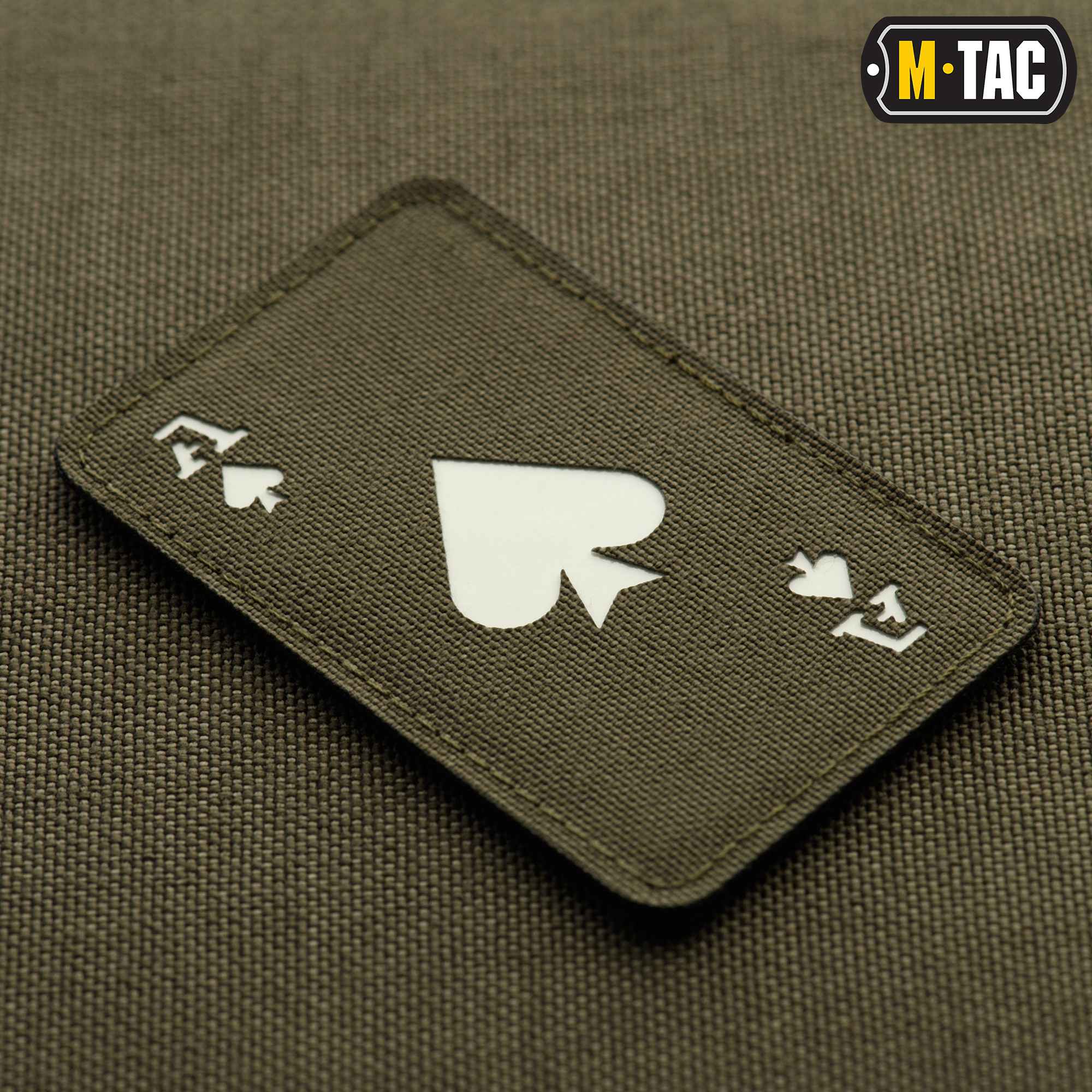 M-Tac нашивка Ace of Spades Laser Cut Ranger Green/GID — 3
