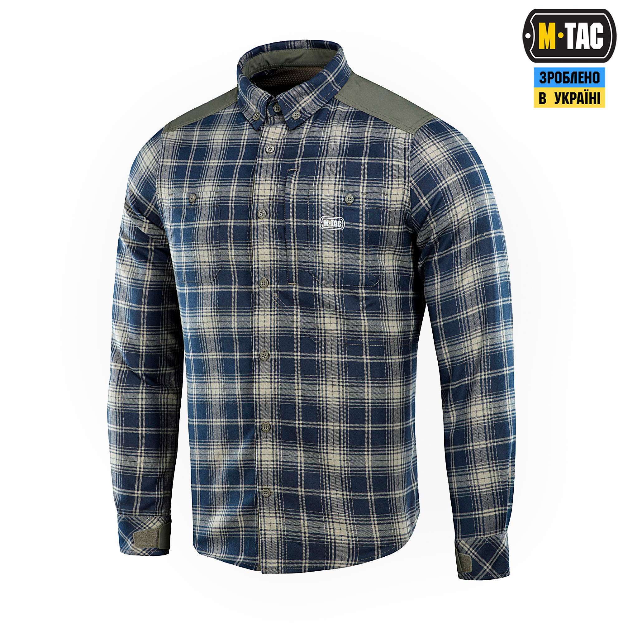 M-Tac рубашка Redneck Shirt Olive/Navy Blue — 2